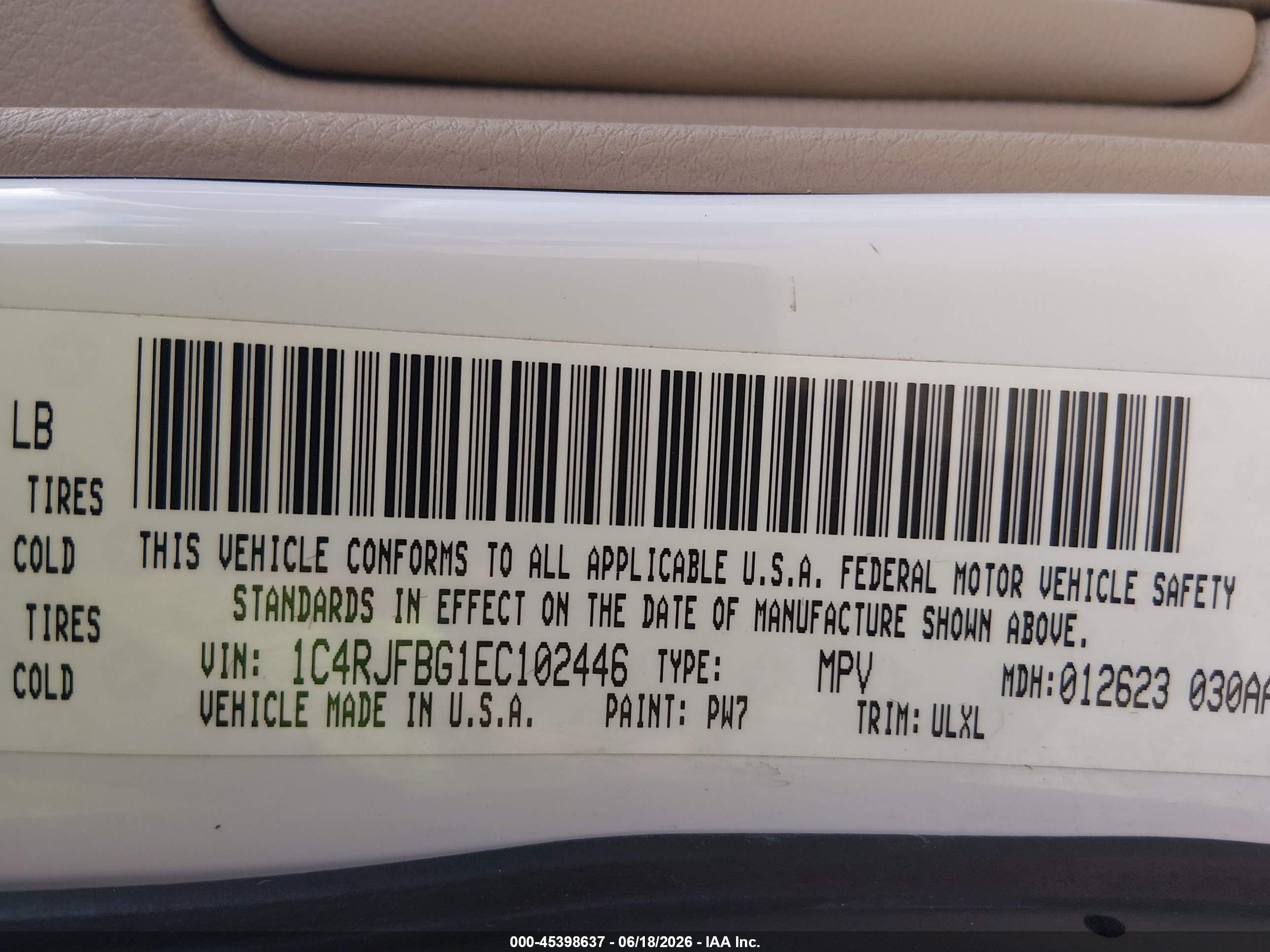2014 Jeep Grand Cherokee Limited White vin: 1C4RJFBG1EC102446