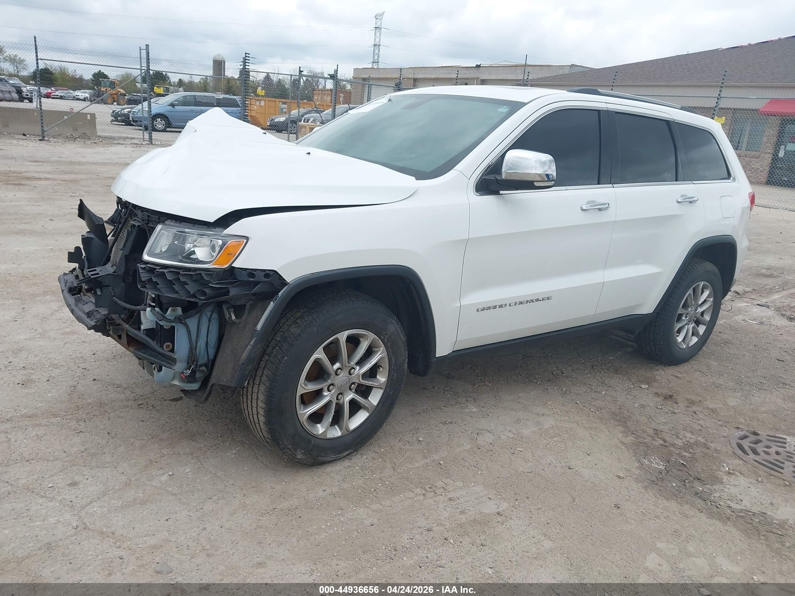 2014 Jeep Grand Cherokee Limited White vin: 1C4RJFBG1EC123667