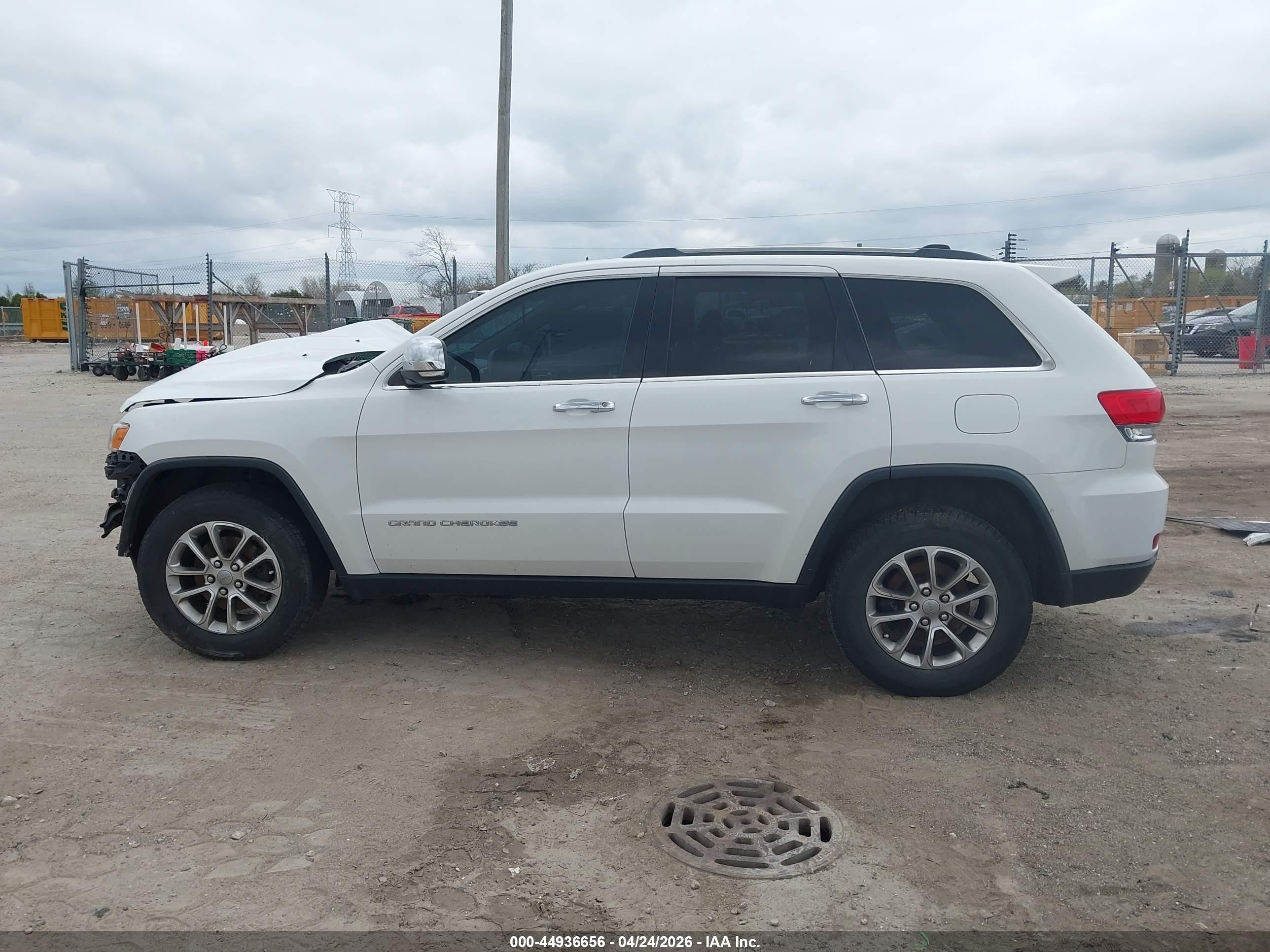 2014 Jeep Grand Cherokee Limited White vin: 1C4RJFBG1EC123667