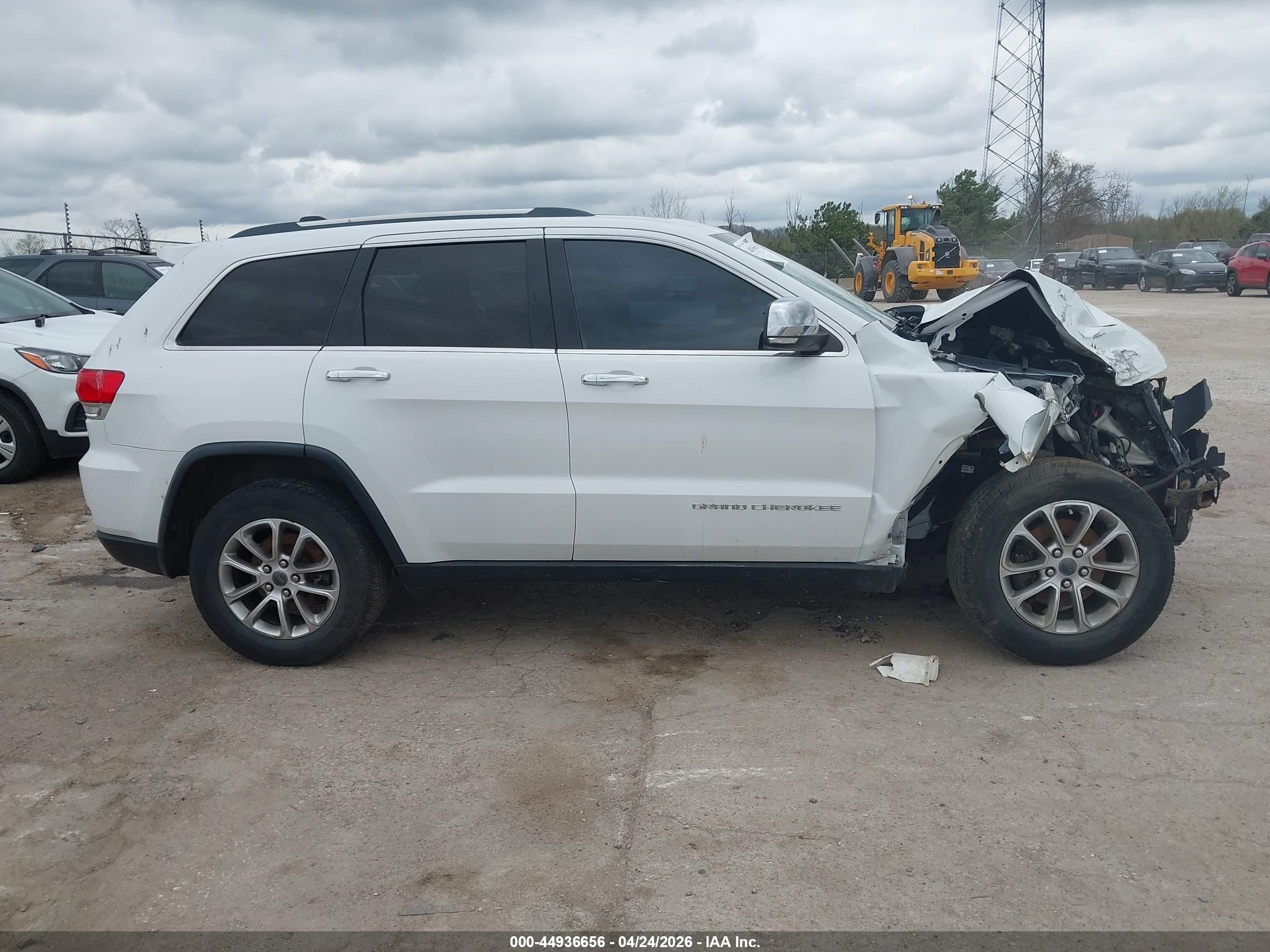 2014 Jeep Grand Cherokee Limited White vin: 1C4RJFBG1EC123667