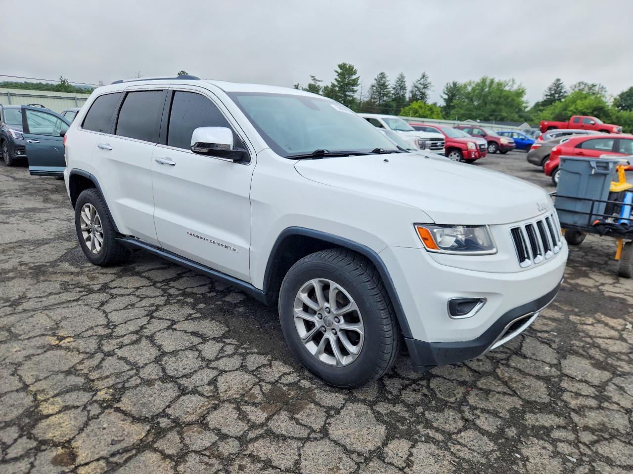 2014 Jeep Grand Cherokee Limited White vin: 1C4RJFBG1EC131493