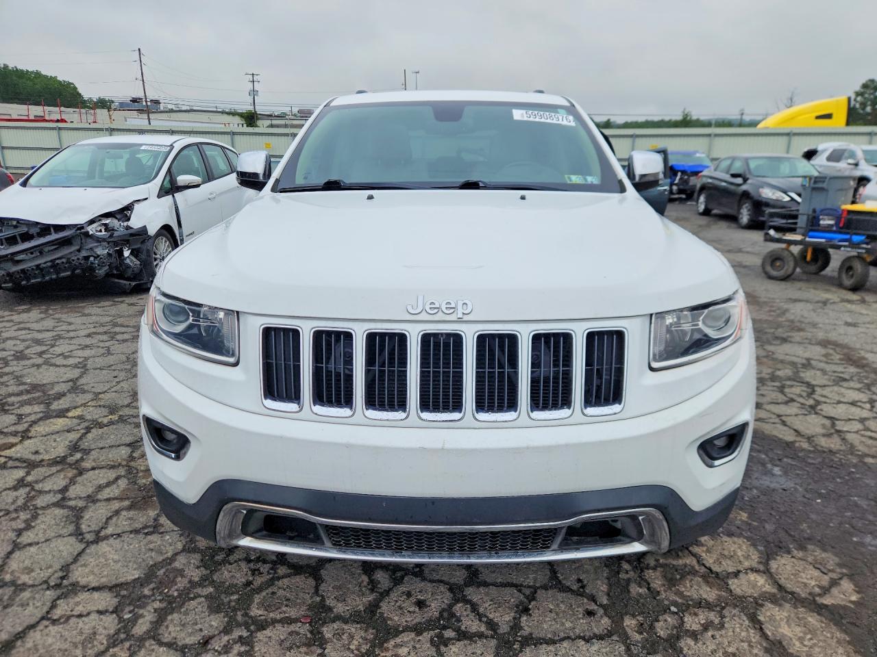 2014 Jeep Grand Cherokee Limited White vin: 1C4RJFBG1EC131493