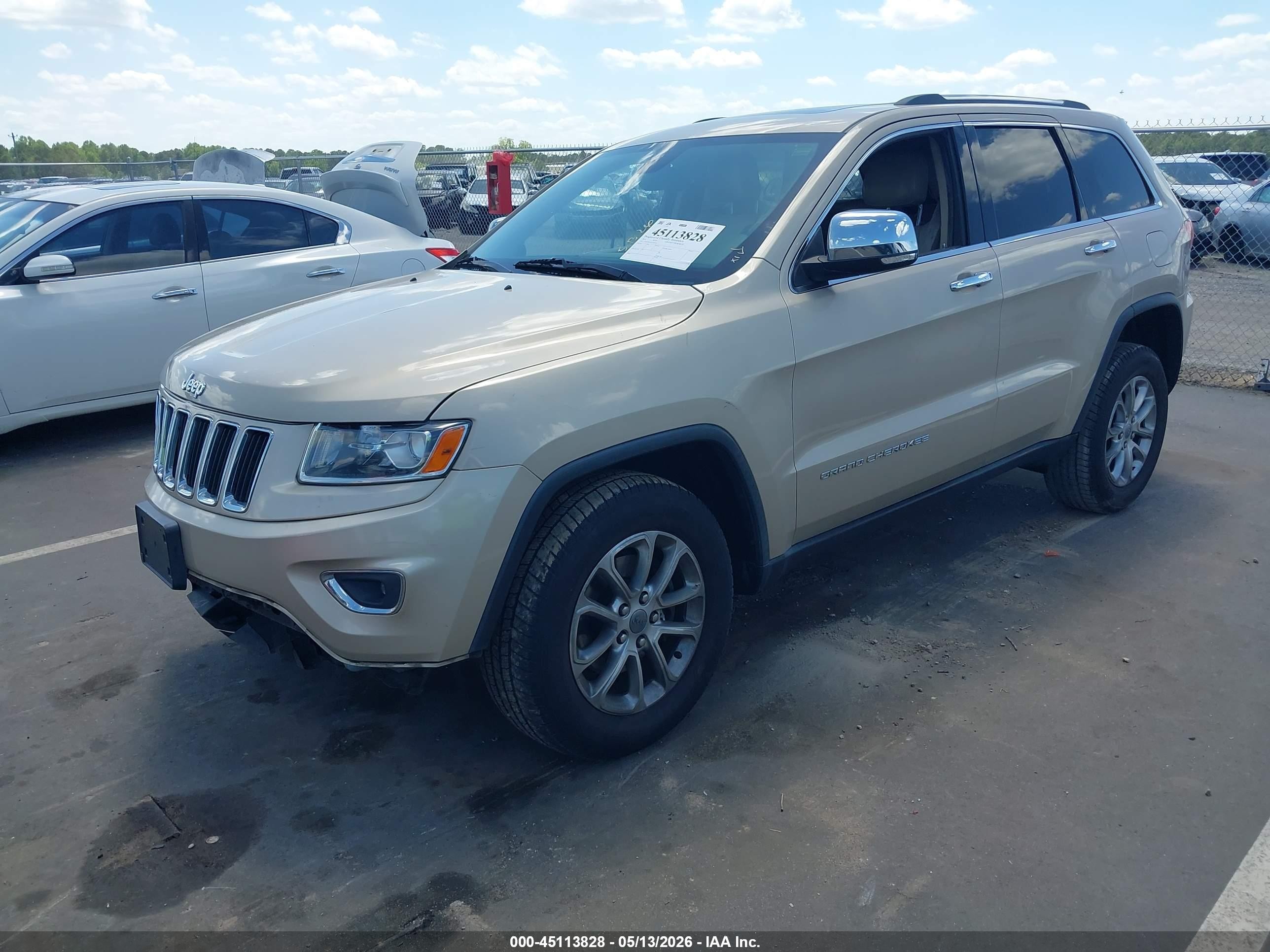 2014 Jeep Grand Cherokee Limited Beige vin: 1C4RJFBG1EC148715