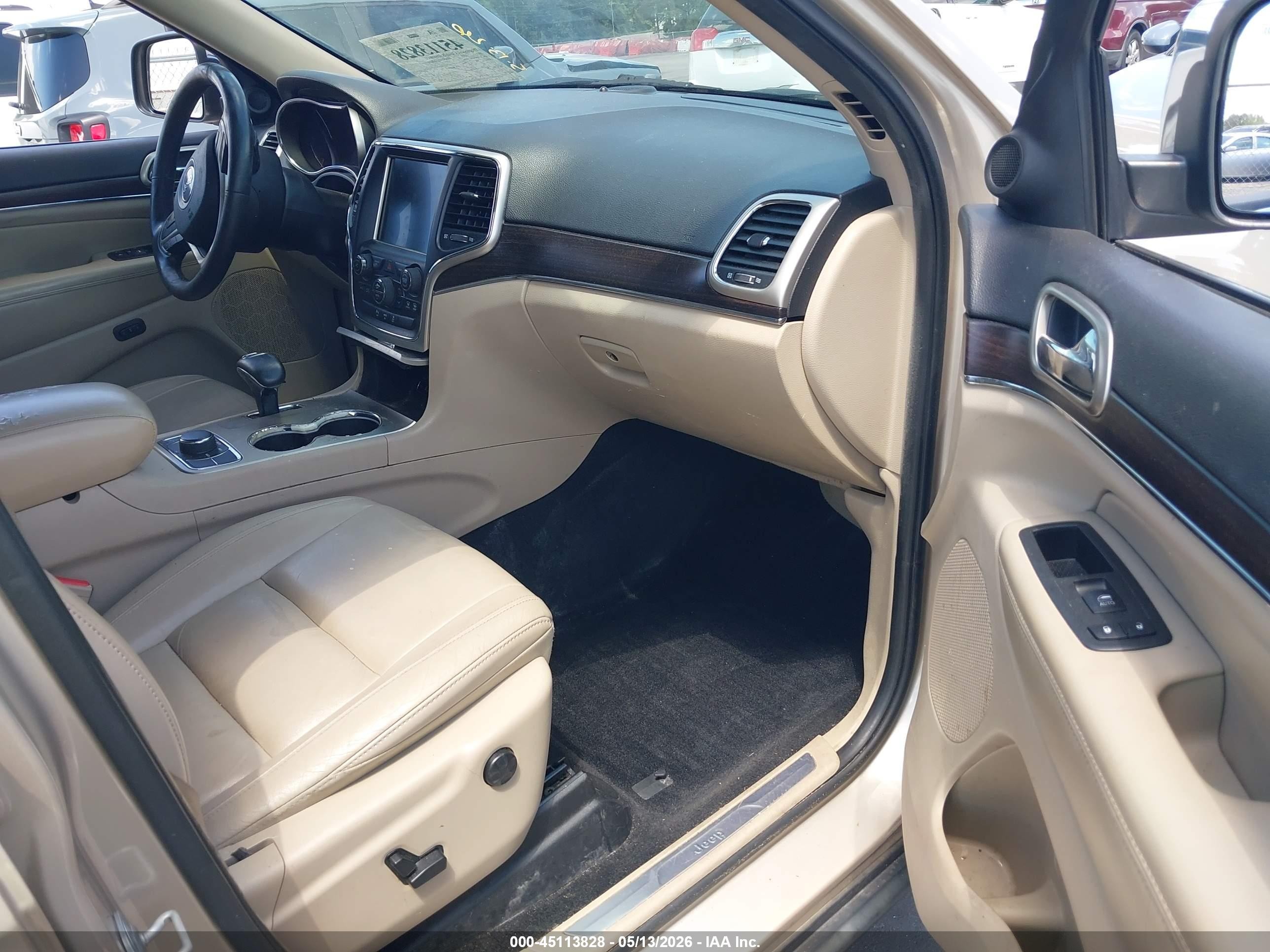2014 Jeep Grand Cherokee Limited Beige vin: 1C4RJFBG1EC148715