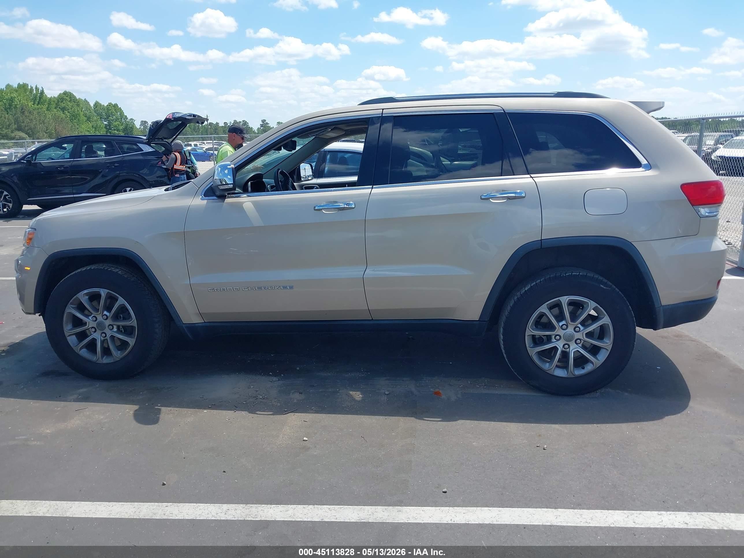 2014 Jeep Grand Cherokee Limited Beige vin: 1C4RJFBG1EC148715