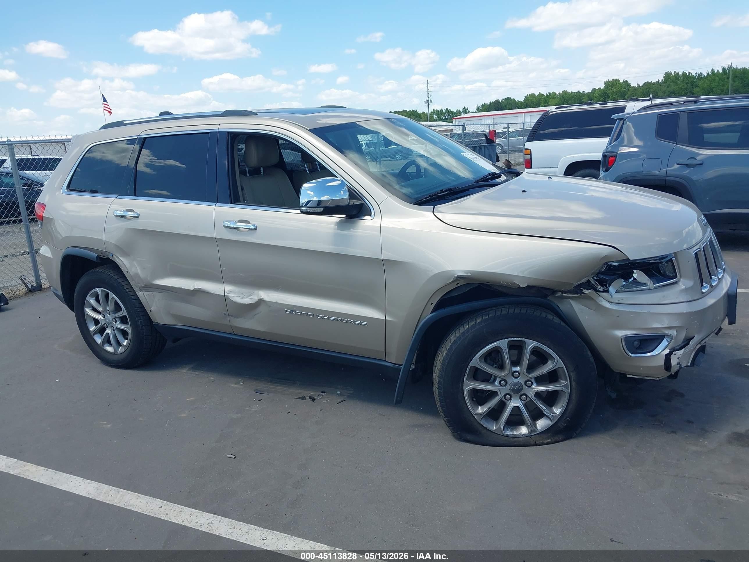 2014 Jeep Grand Cherokee Limited Beige vin: 1C4RJFBG1EC148715