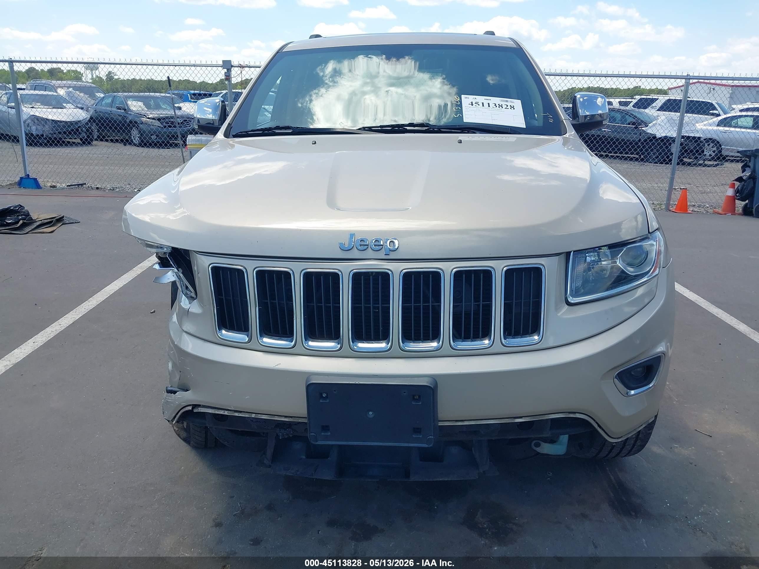 2014 Jeep Grand Cherokee Limited Beige vin: 1C4RJFBG1EC148715