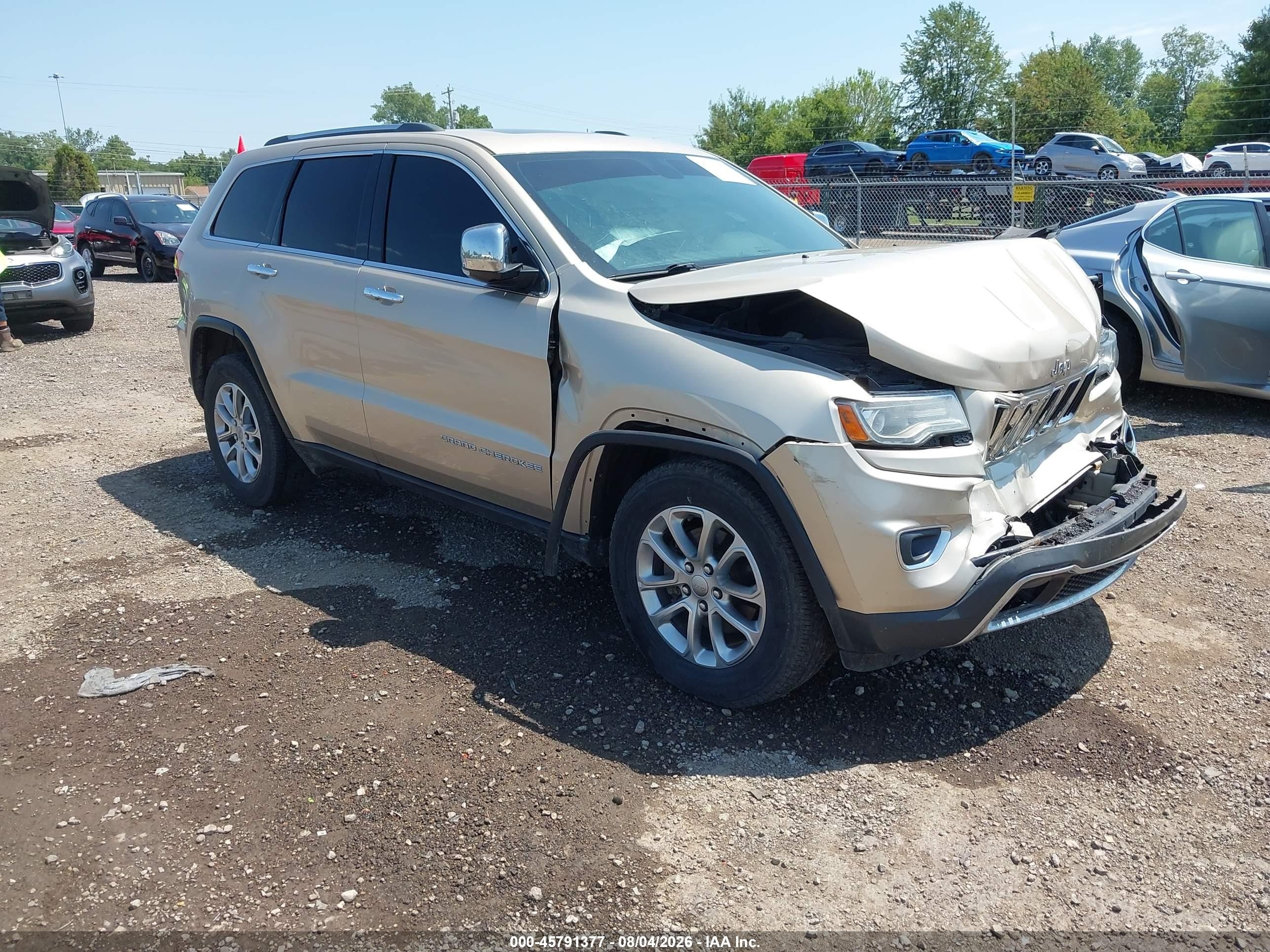 2014 Jeep Grand Cherokee Limited Gold vin: 1C4RJFBG1EC152926