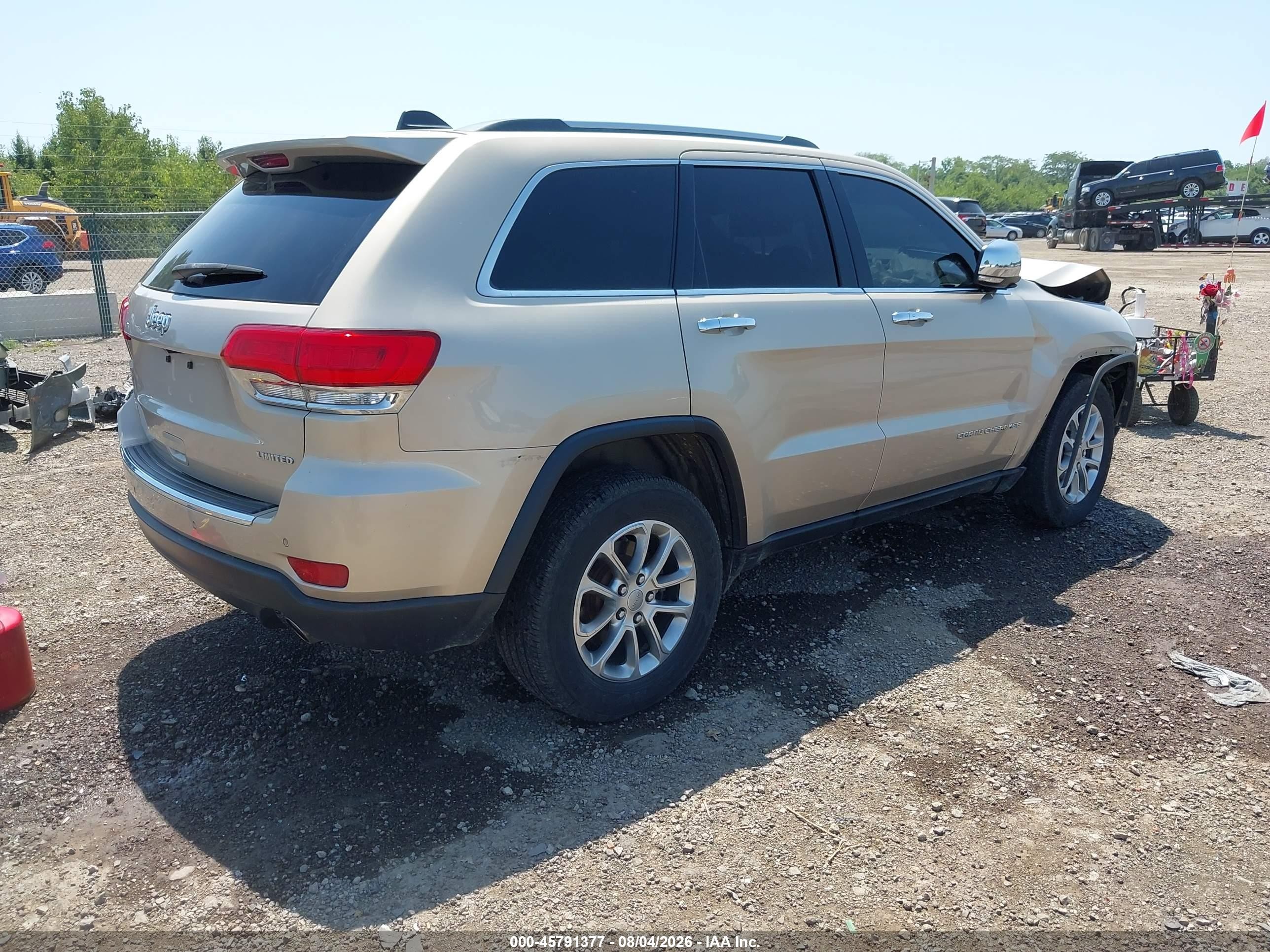 2014 Jeep Grand Cherokee Limited Золотой vin: 1C4RJFBG1EC152926