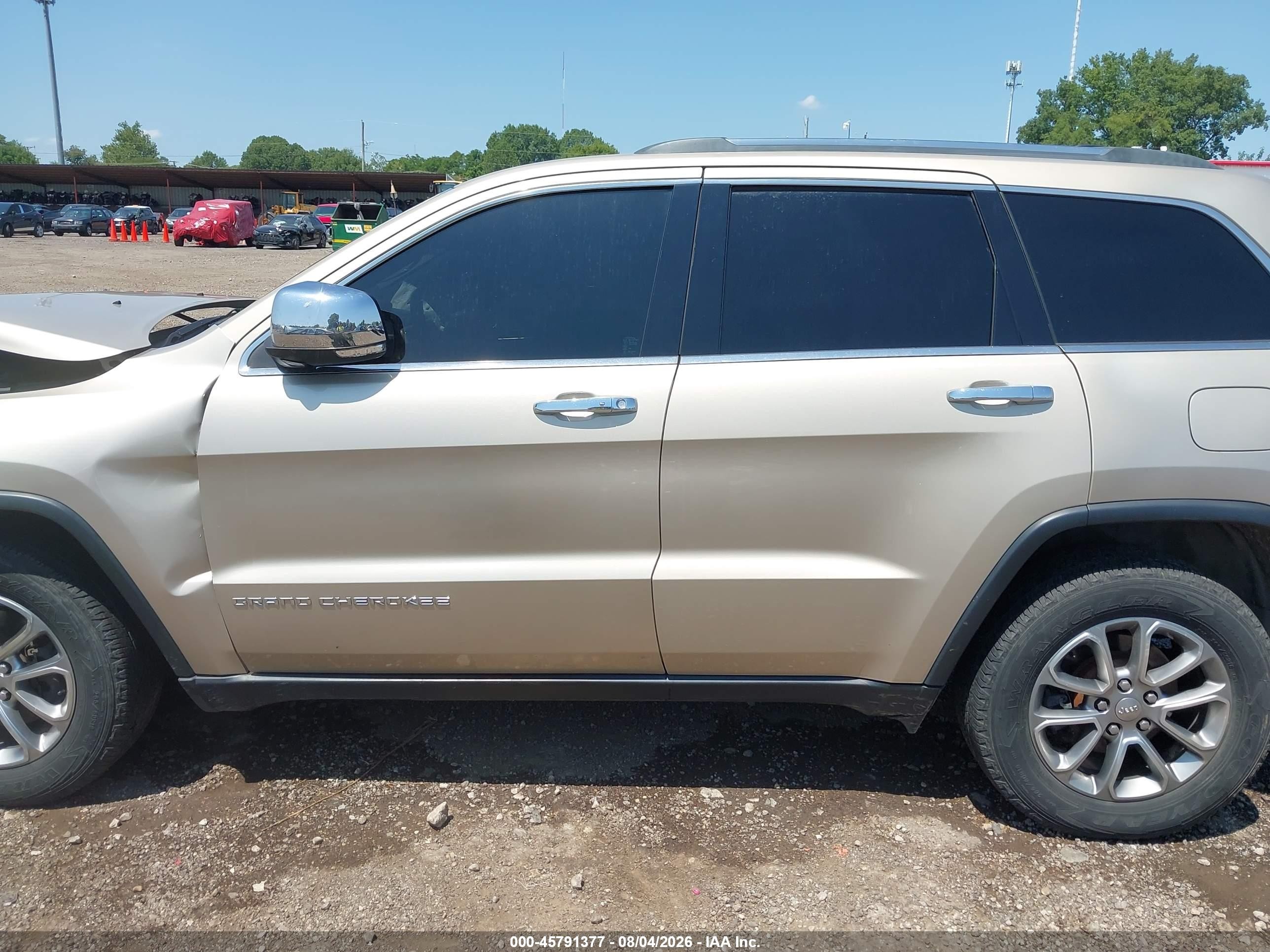 2014 Jeep Grand Cherokee Limited Золотой vin: 1C4RJFBG1EC152926