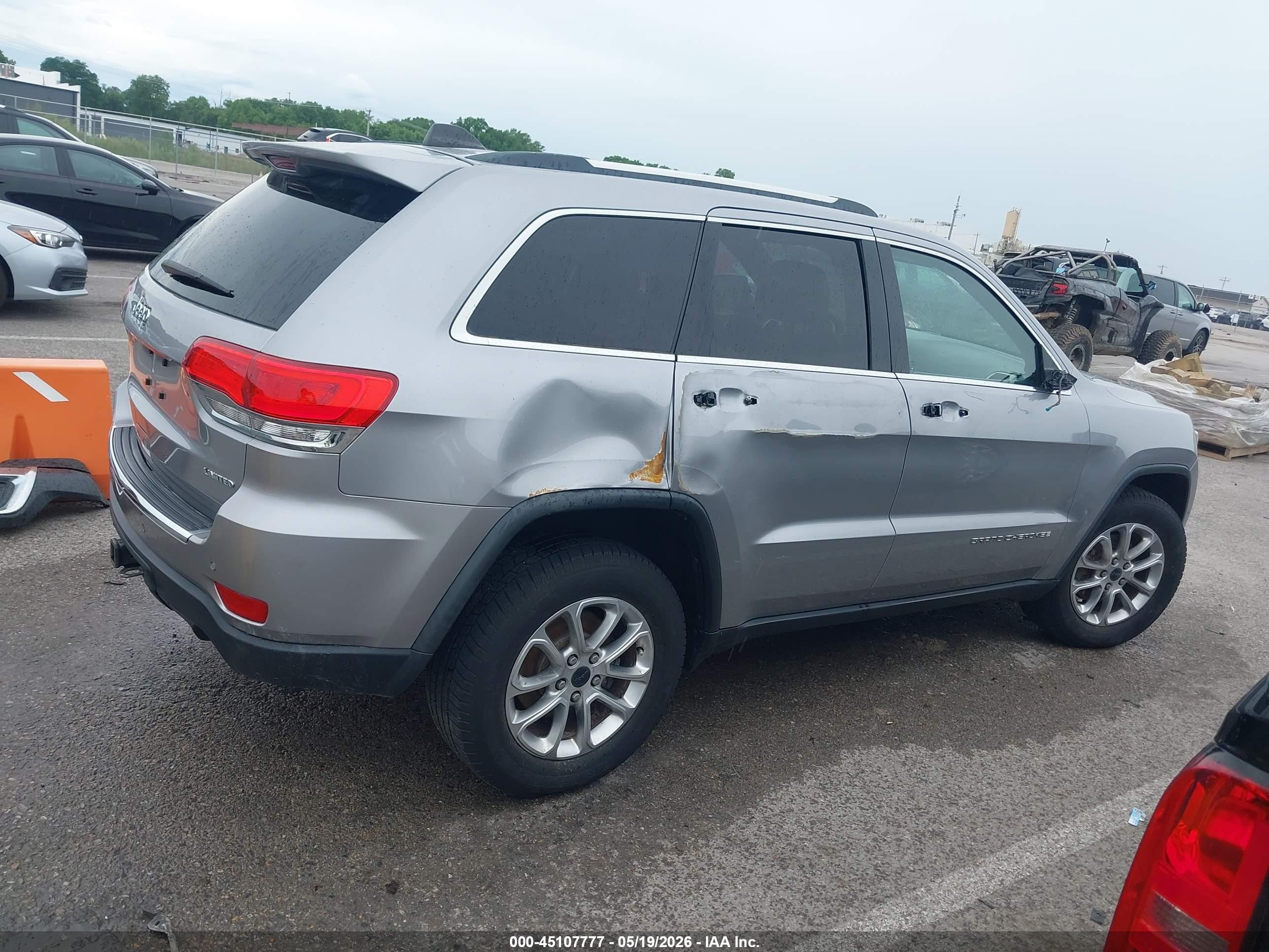 2014 Jeep Grand Cherokee Limited Silver vin: 1C4RJFBG1EC162274