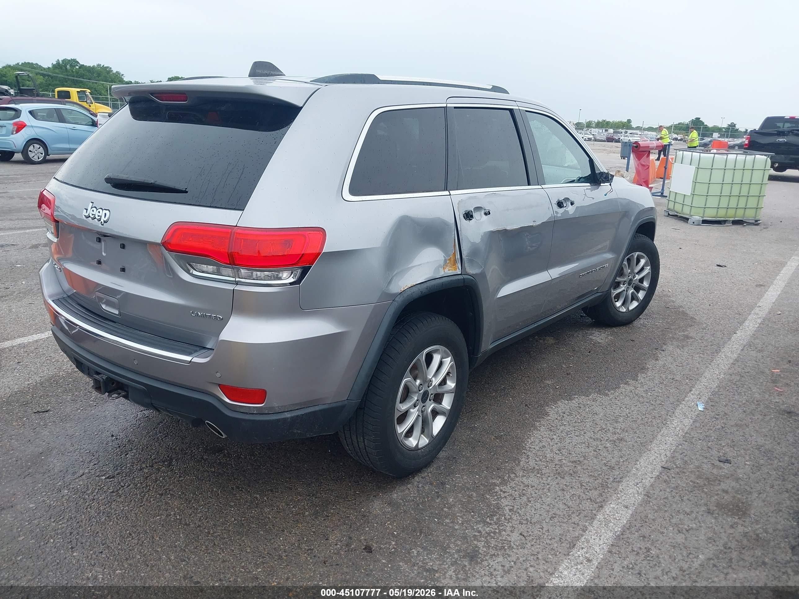 2014 Jeep Grand Cherokee Limited Silver vin: 1C4RJFBG1EC162274