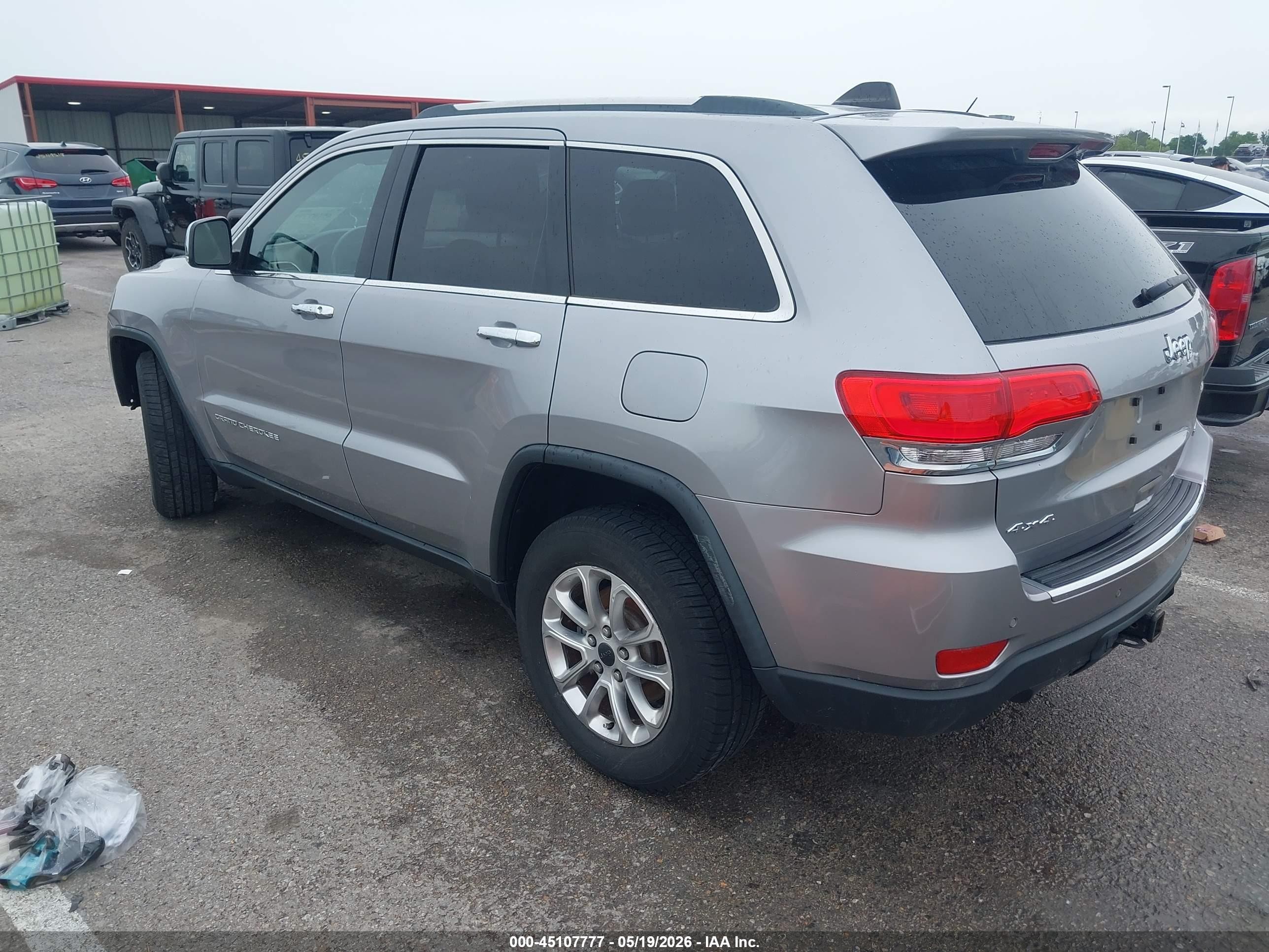 2014 Jeep Grand Cherokee Limited Silver vin: 1C4RJFBG1EC162274