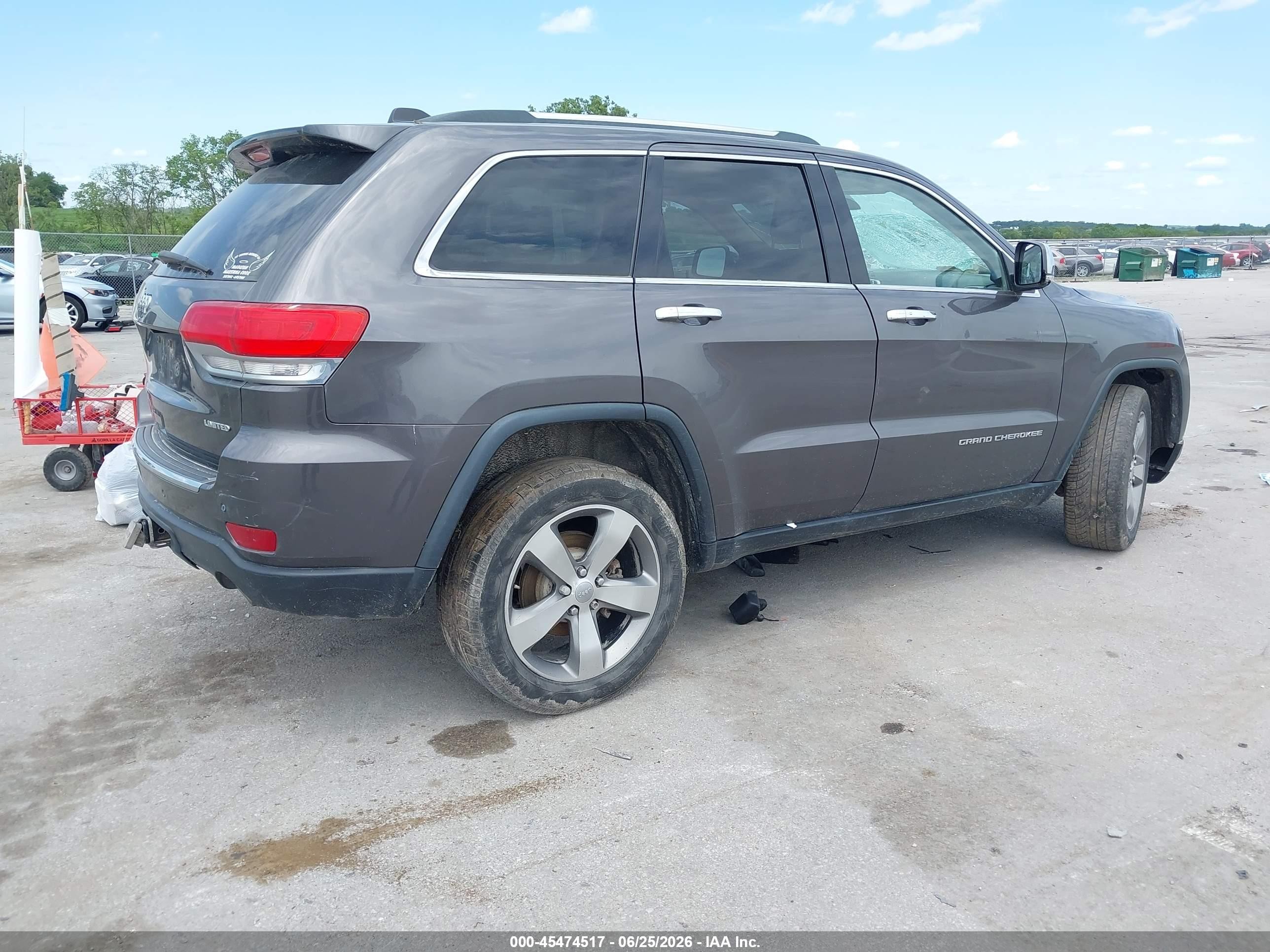 2014 Jeep Grand Cherokee Limited Gray vin: 1C4RJFBG1EC205902
