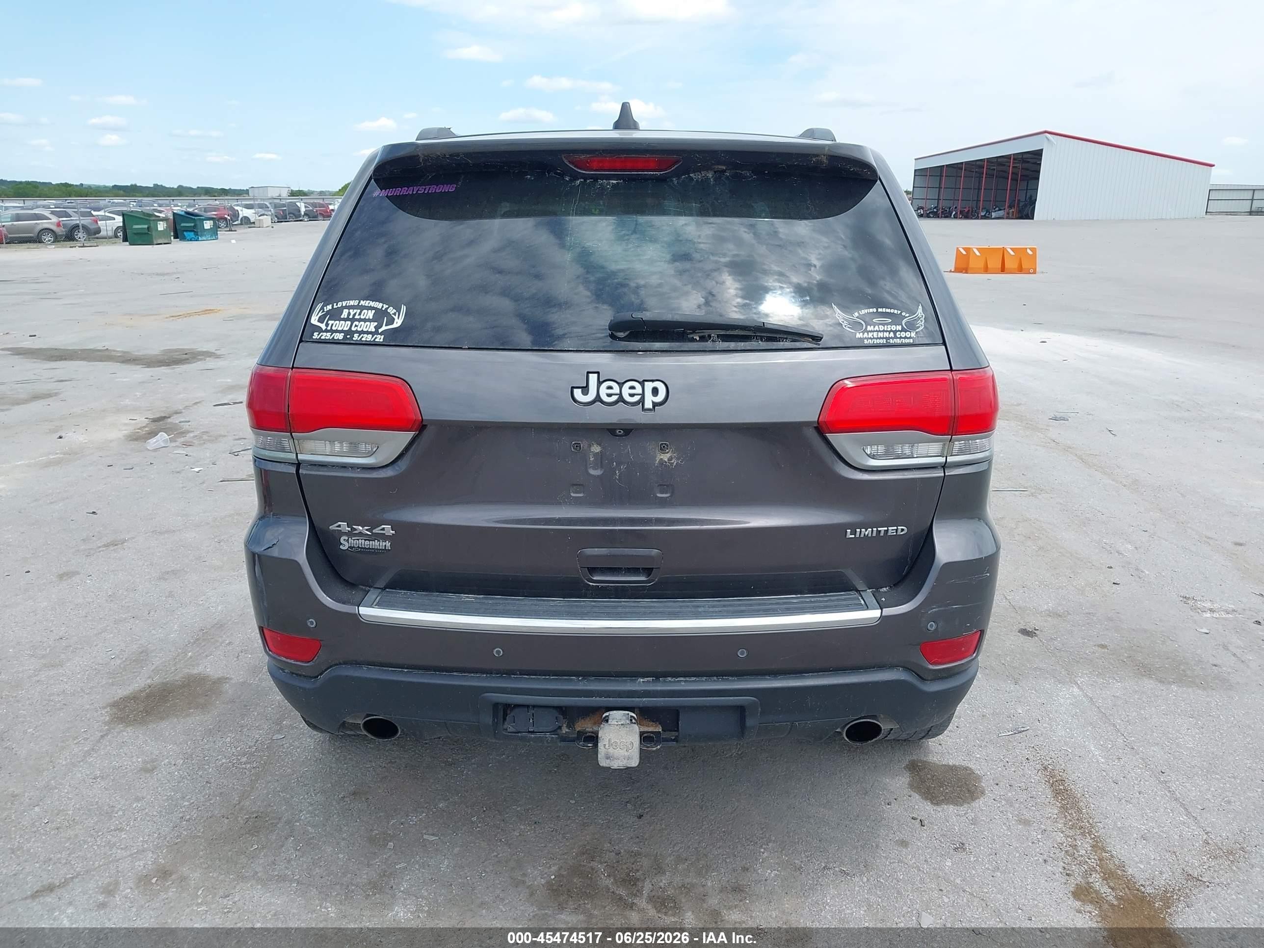 2014 Jeep Grand Cherokee Limited Gray vin: 1C4RJFBG1EC205902