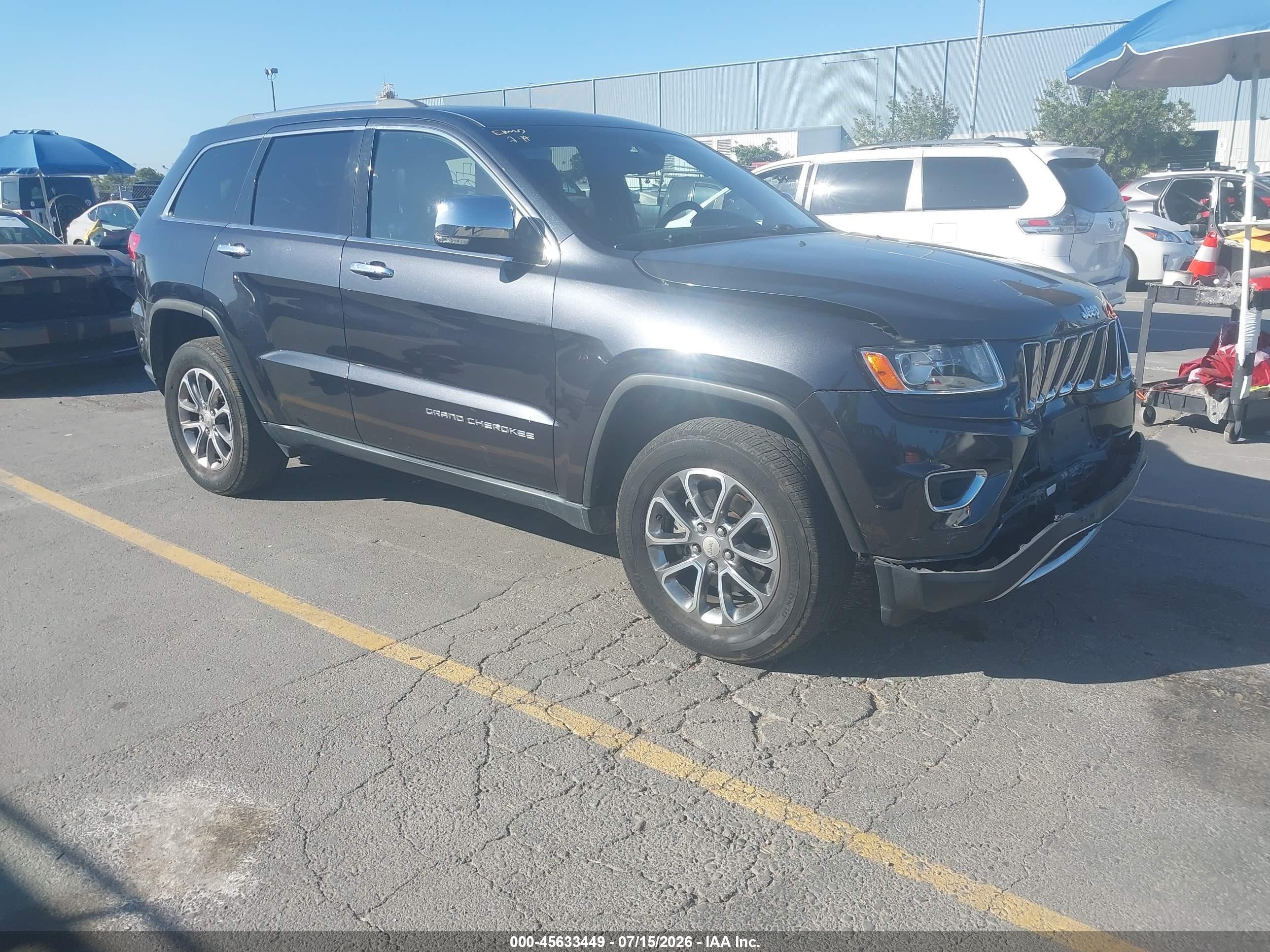 2014 Jeep Grand Cherokee Limited Black vin: 1C4RJFBG1EC216589
