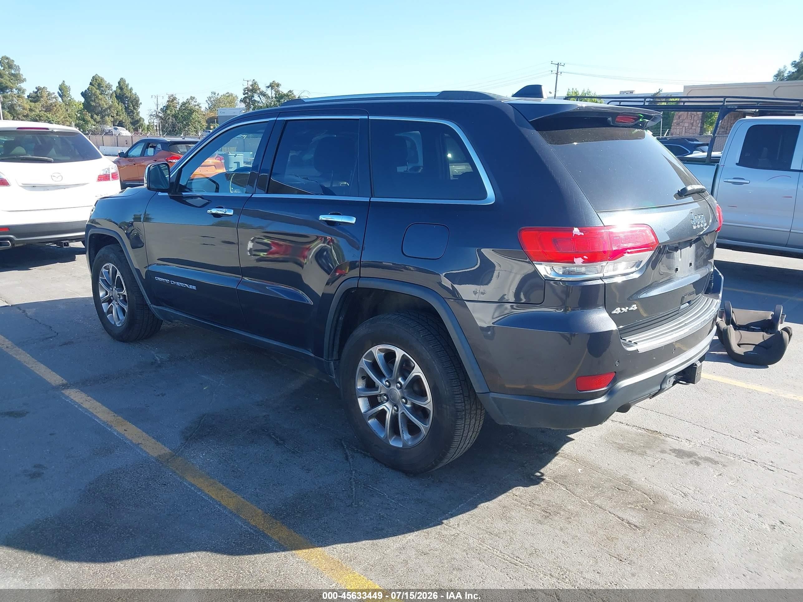 2014 Jeep Grand Cherokee Limited Black vin: 1C4RJFBG1EC216589