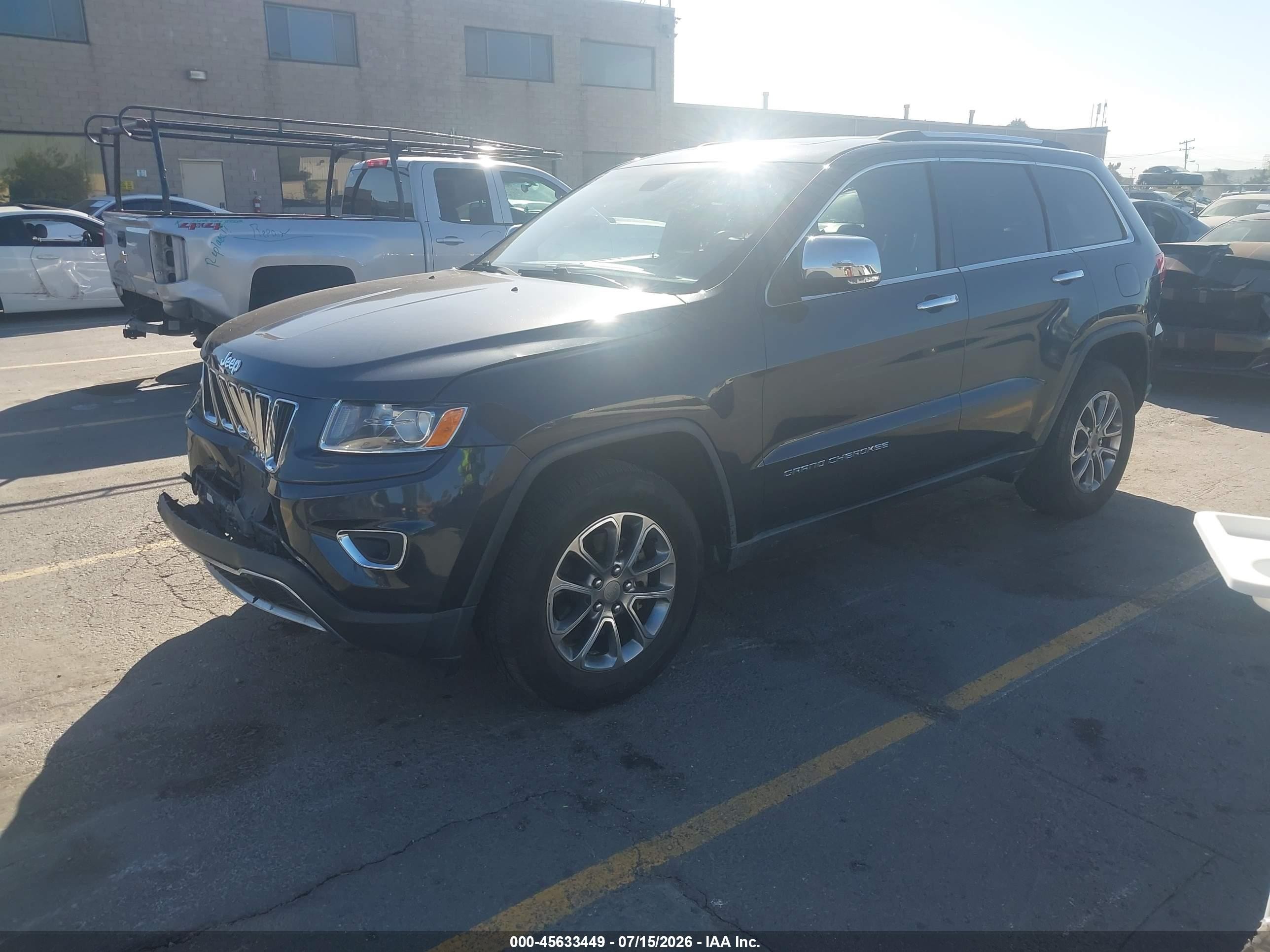 2014 Jeep Grand Cherokee Limited Black vin: 1C4RJFBG1EC216589