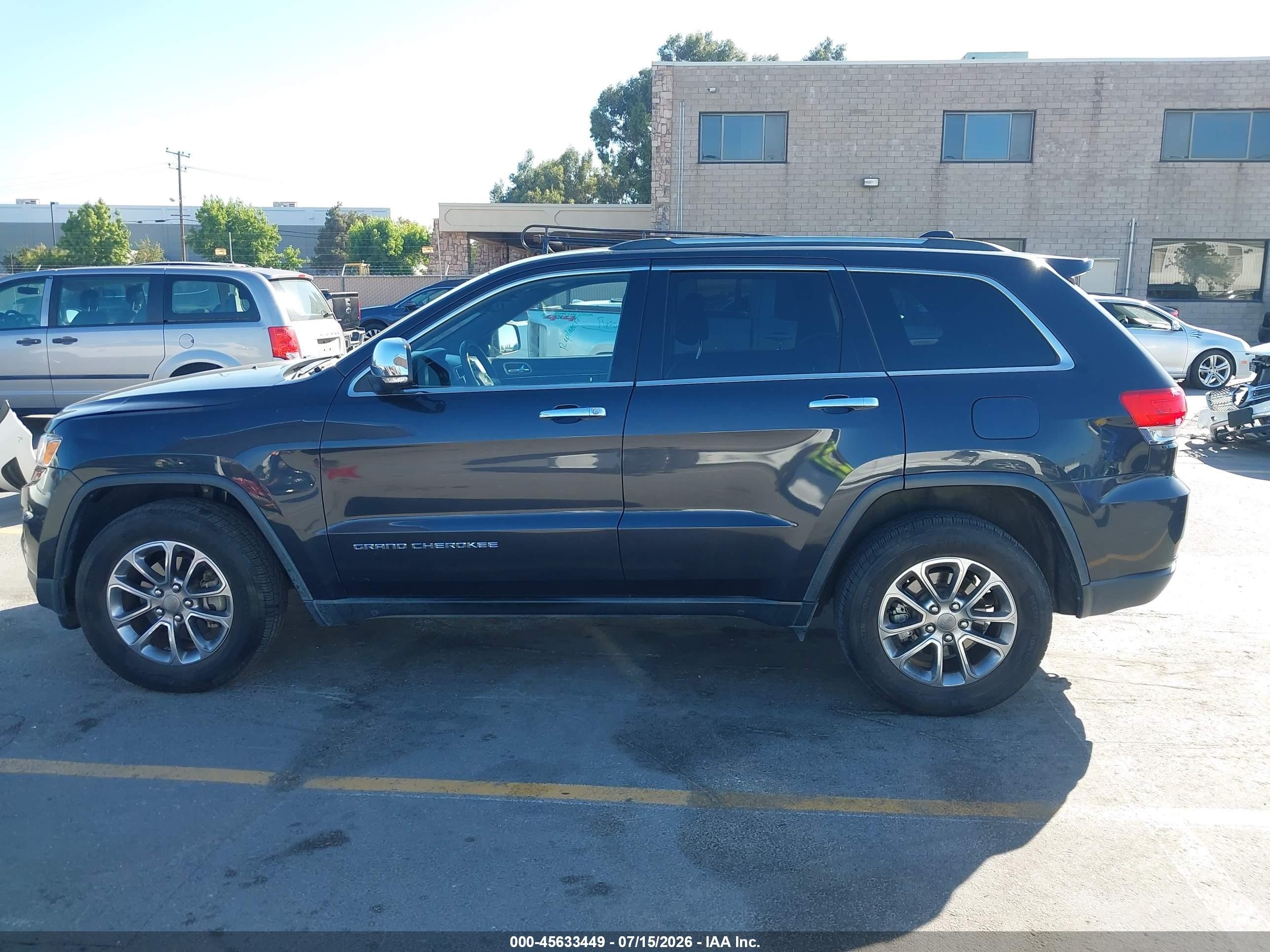 2014 Jeep Grand Cherokee Limited Black vin: 1C4RJFBG1EC216589