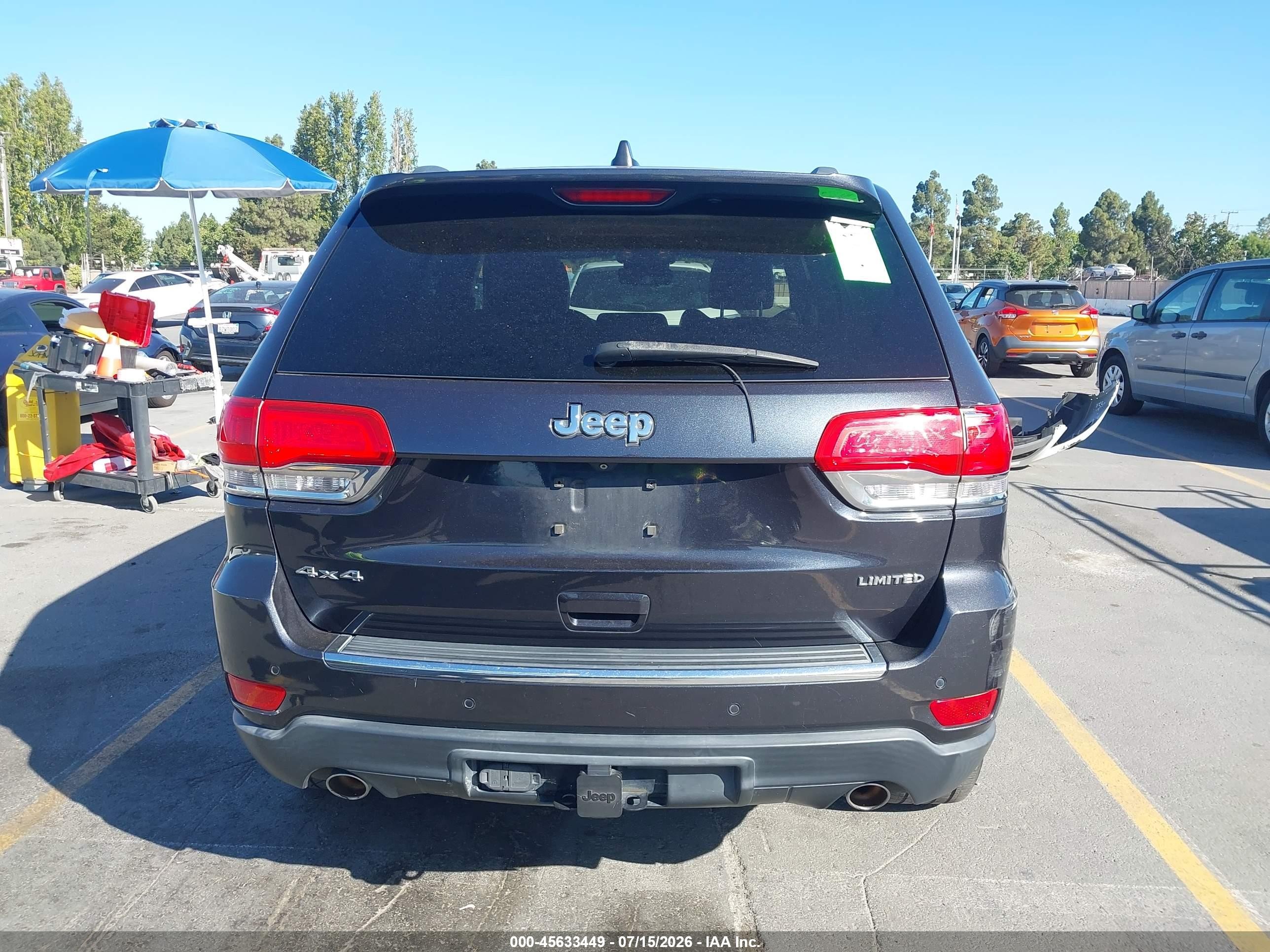 2014 Jeep Grand Cherokee Limited Black vin: 1C4RJFBG1EC216589