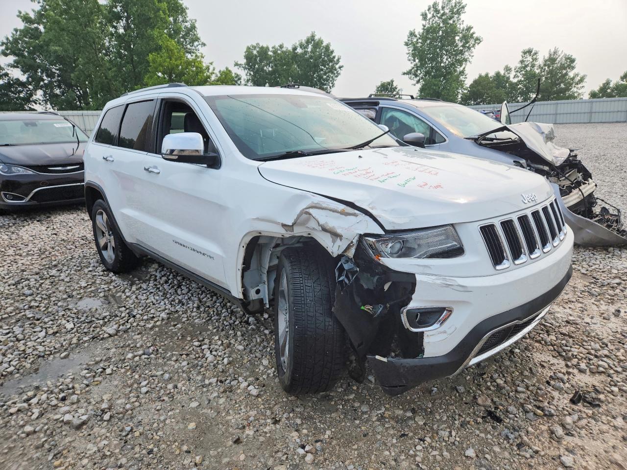 2014 Jeep Grand Cherokee Limited Белый vin: 1C4RJFBG1EC246174