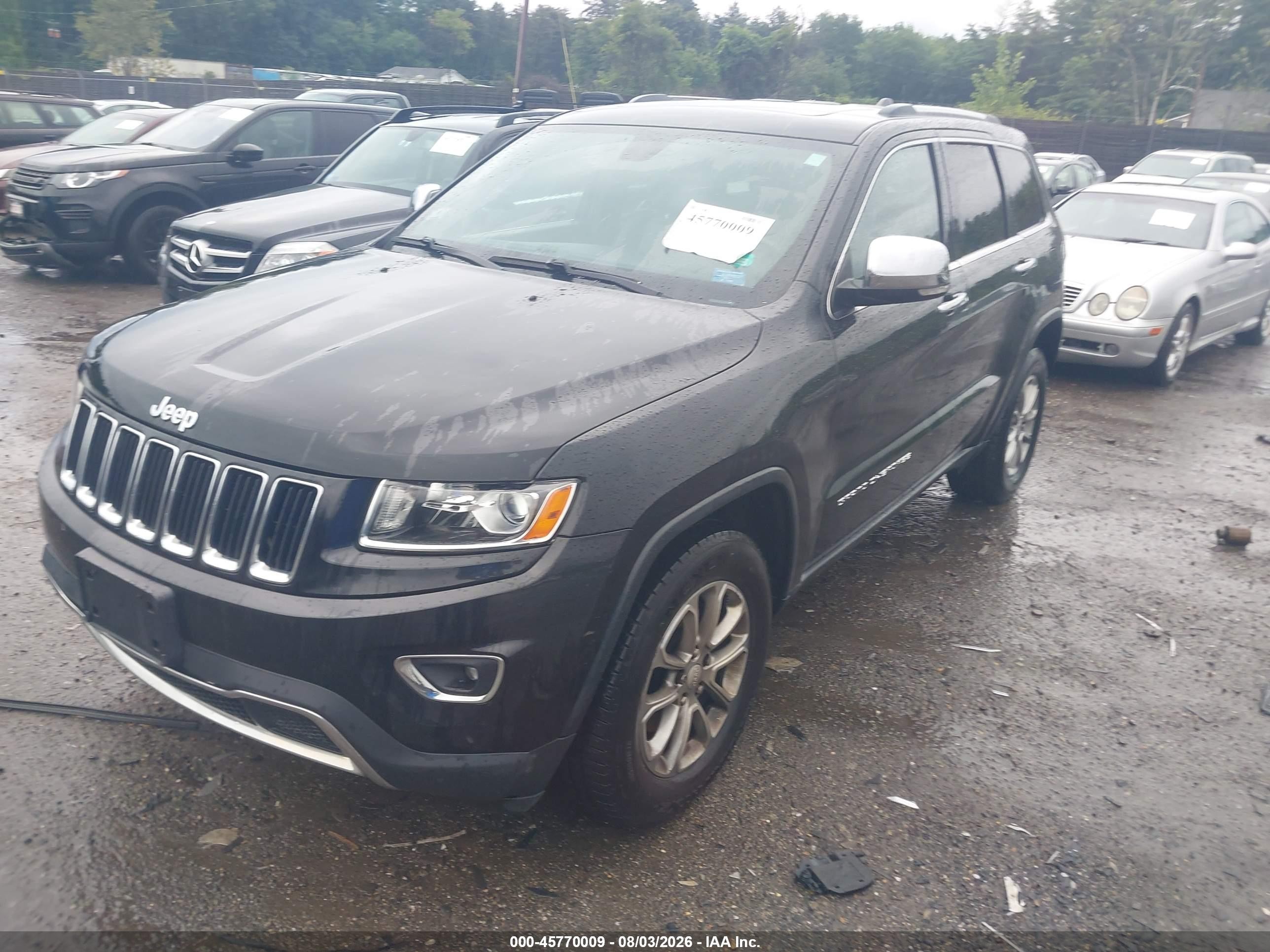 2014 Jeep Grand Cherokee Limited Black vin: 1C4RJFBG1EC259149