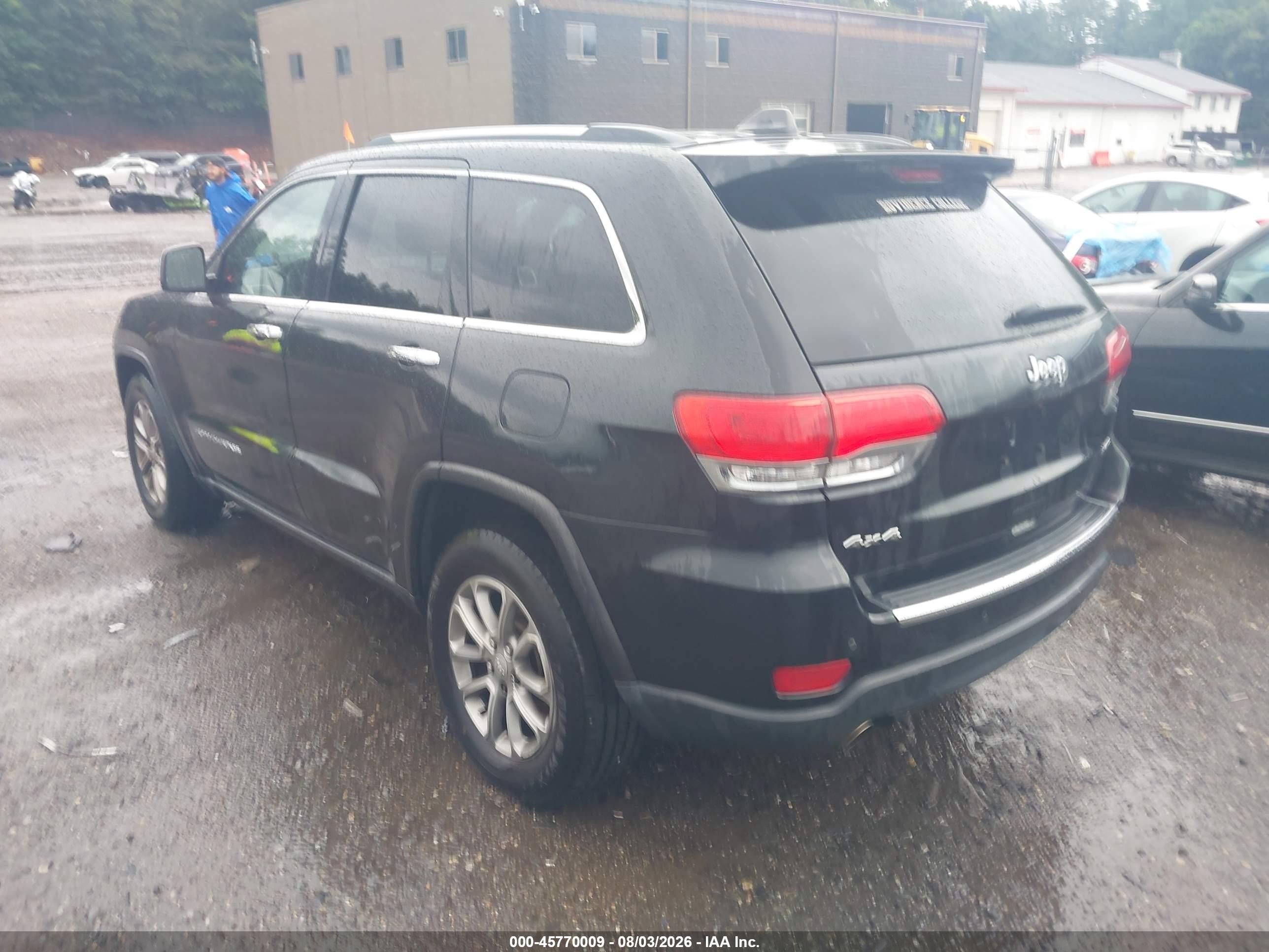 2014 Jeep Grand Cherokee Limited Black vin: 1C4RJFBG1EC259149