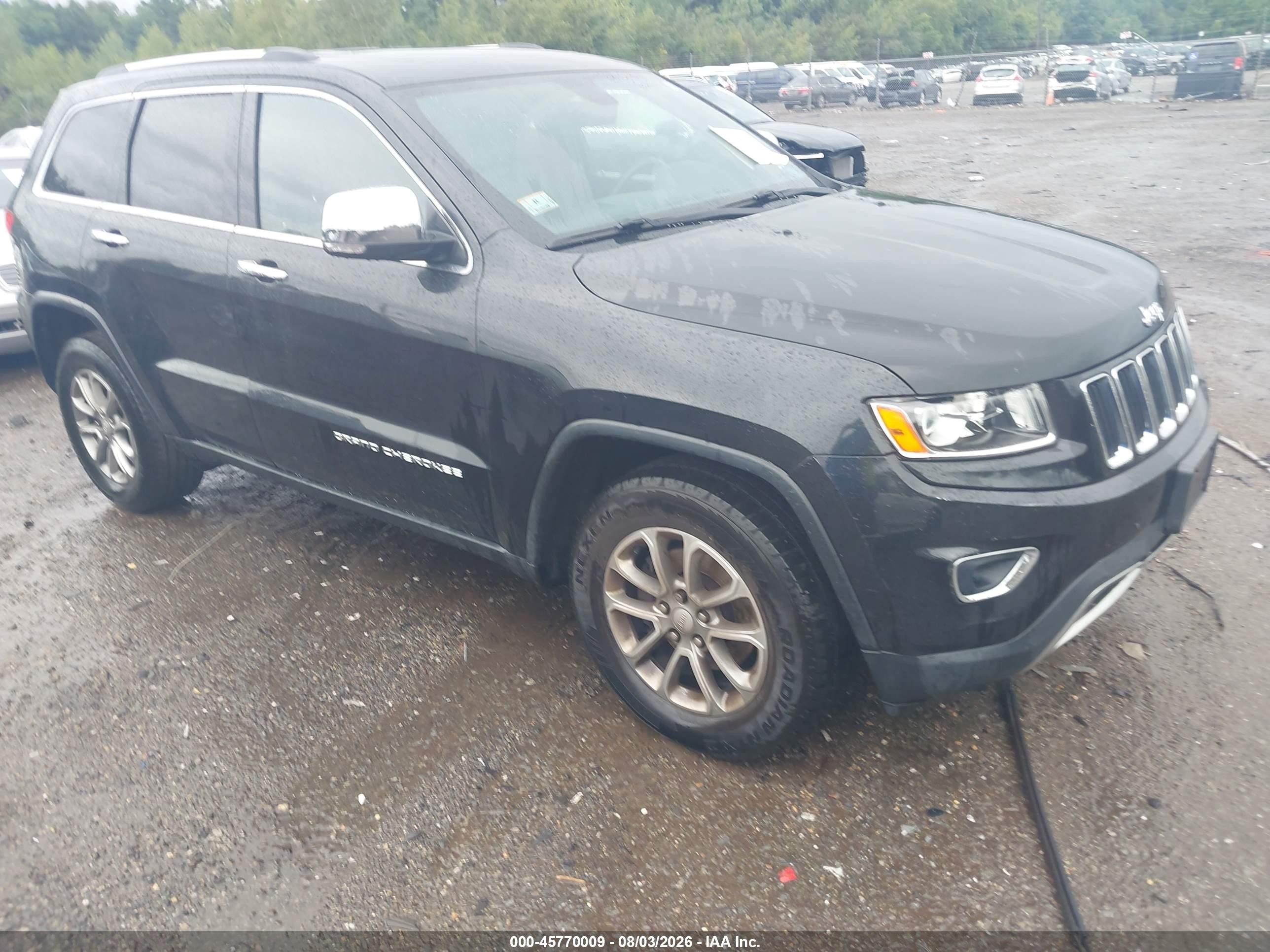 2014 Jeep Grand Cherokee Limited Black vin: 1C4RJFBG1EC259149