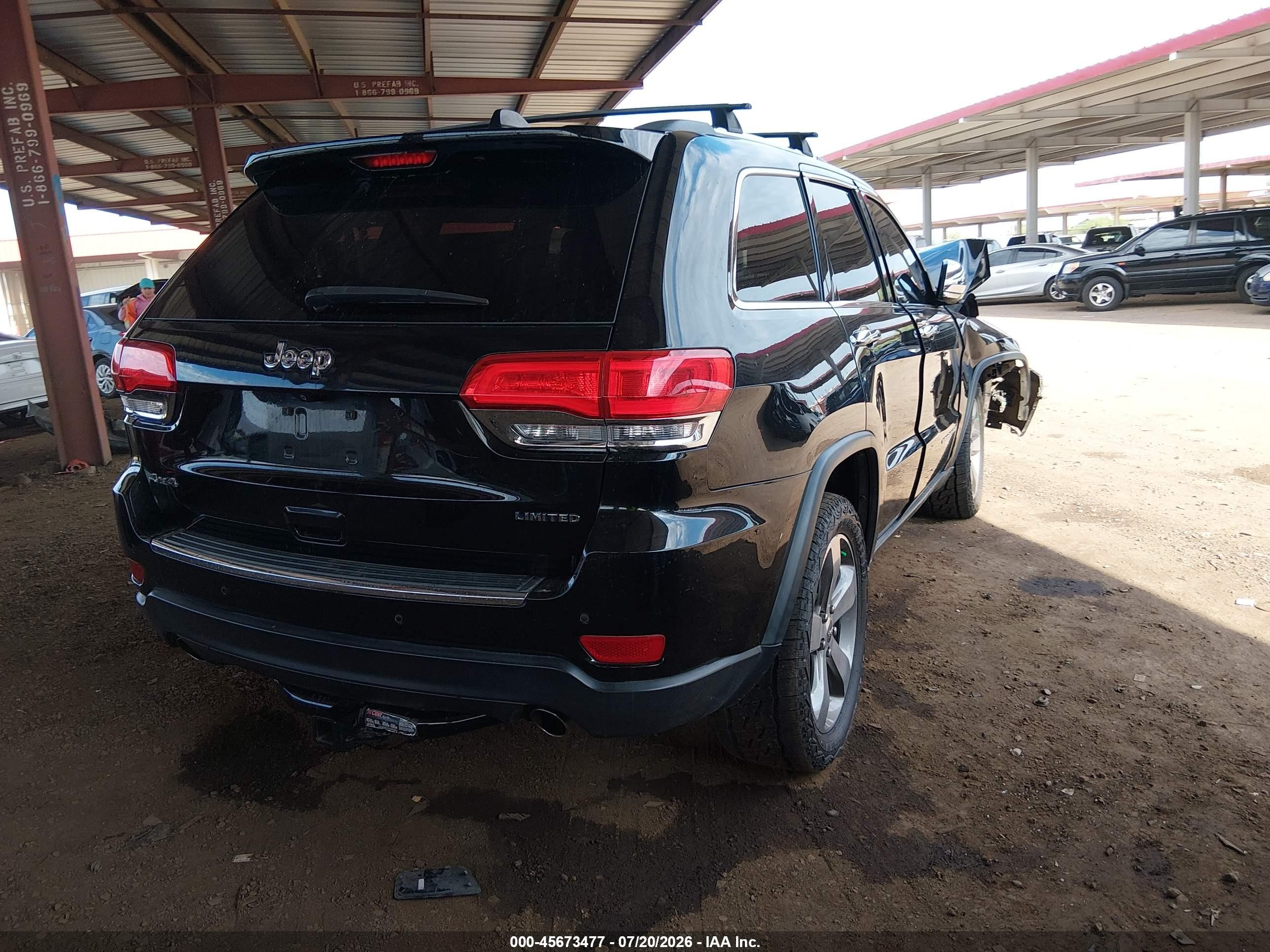 2014 Jeep Grand Cherokee Limited Black vin: 1C4RJFBG1EC266134