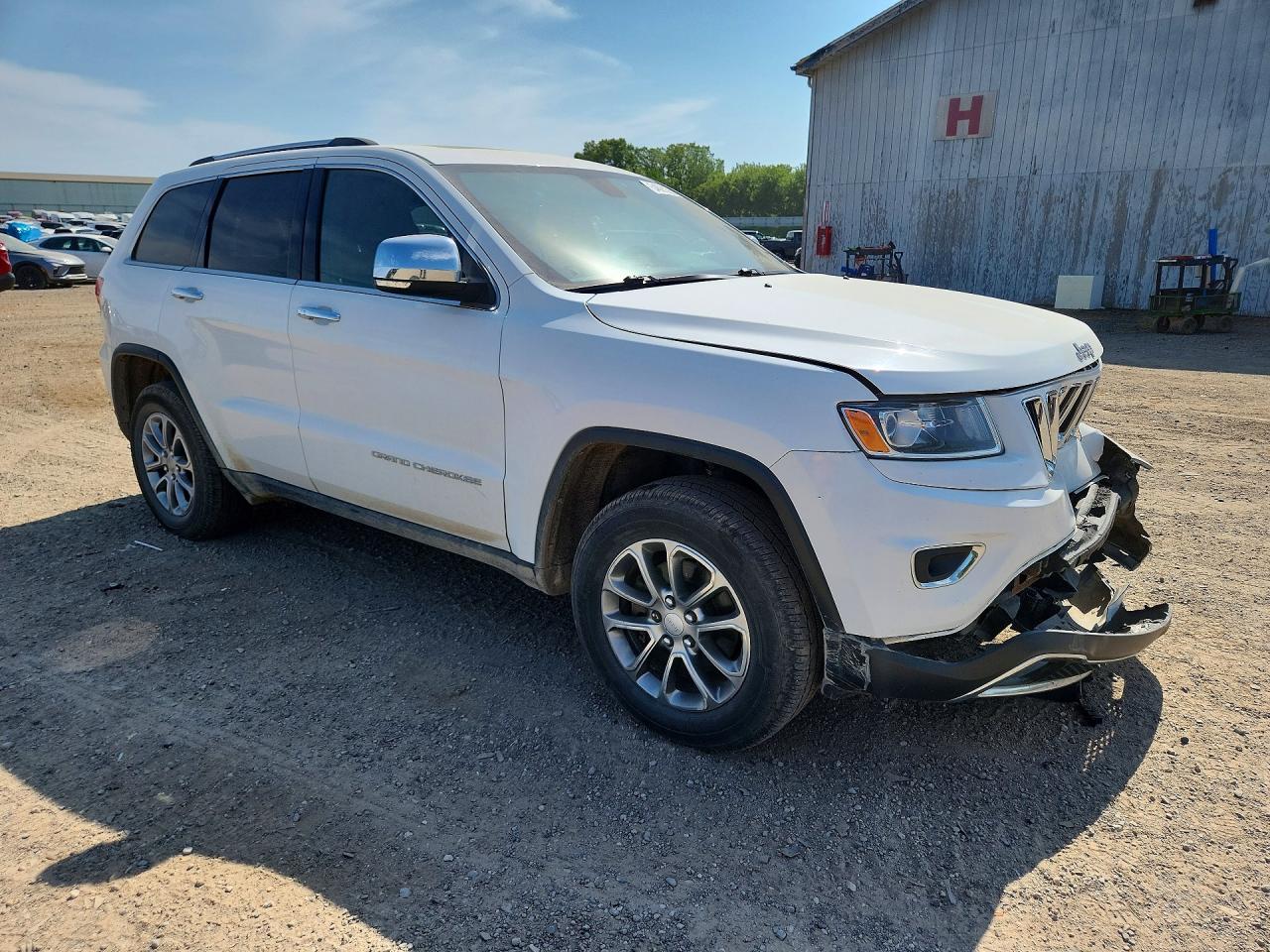 2014 Jeep Grand Cherokee Limited White vin: 1C4RJFBG1EC325926