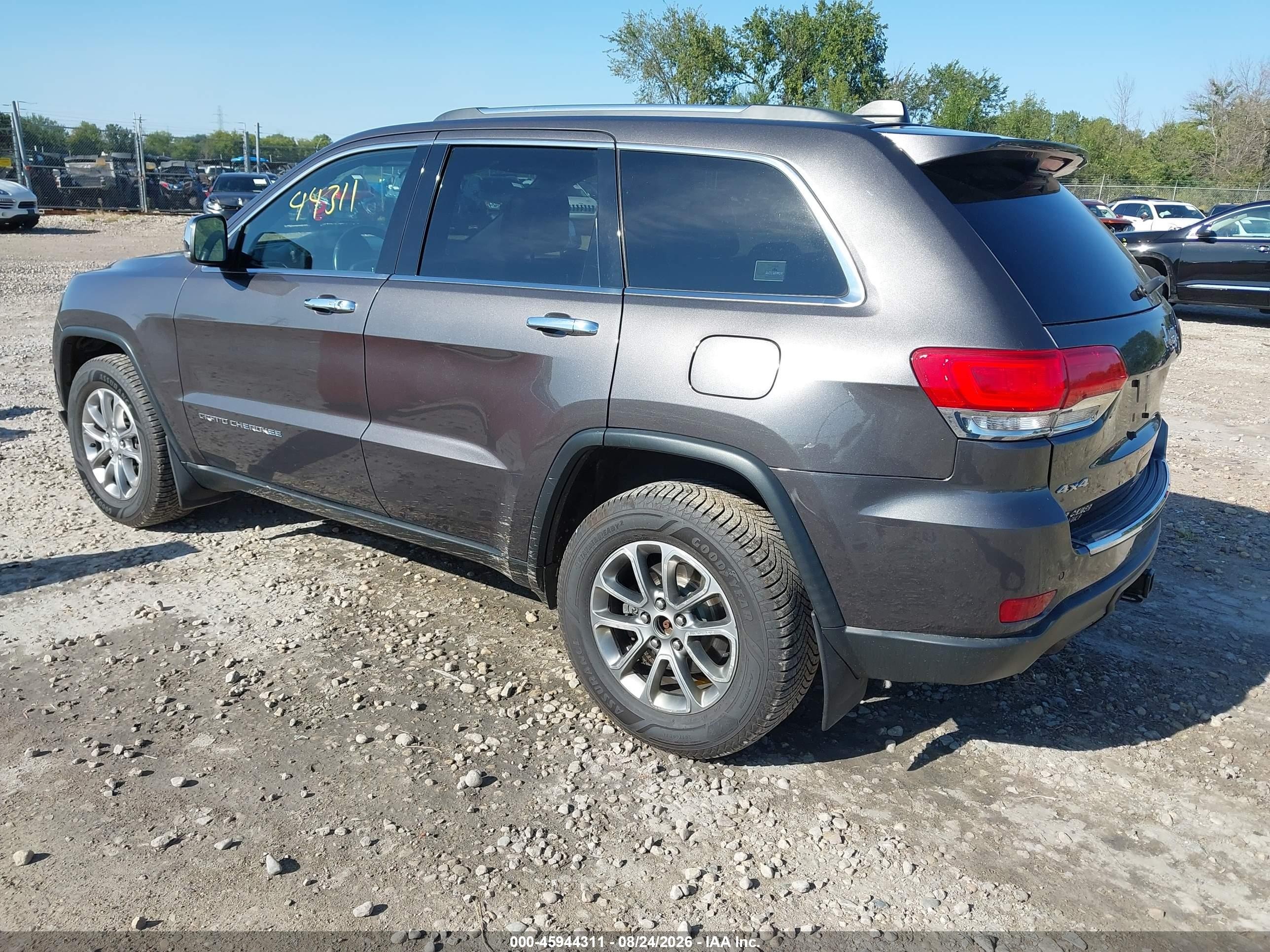 2014 Jeep Grand Cherokee Limited Gray vin: 1C4RJFBG1EC339860