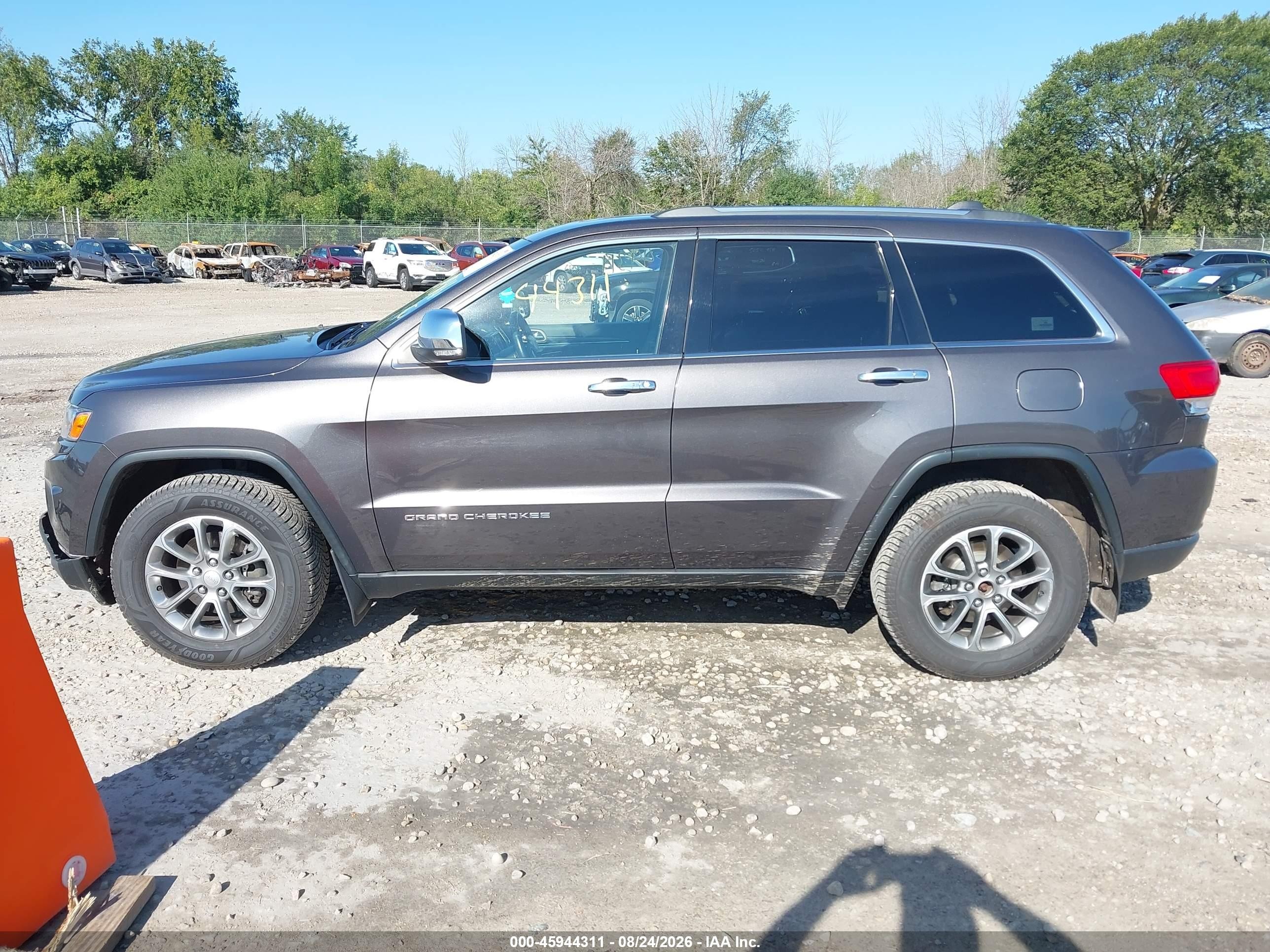 2014 Jeep Grand Cherokee Limited Gray vin: 1C4RJFBG1EC339860