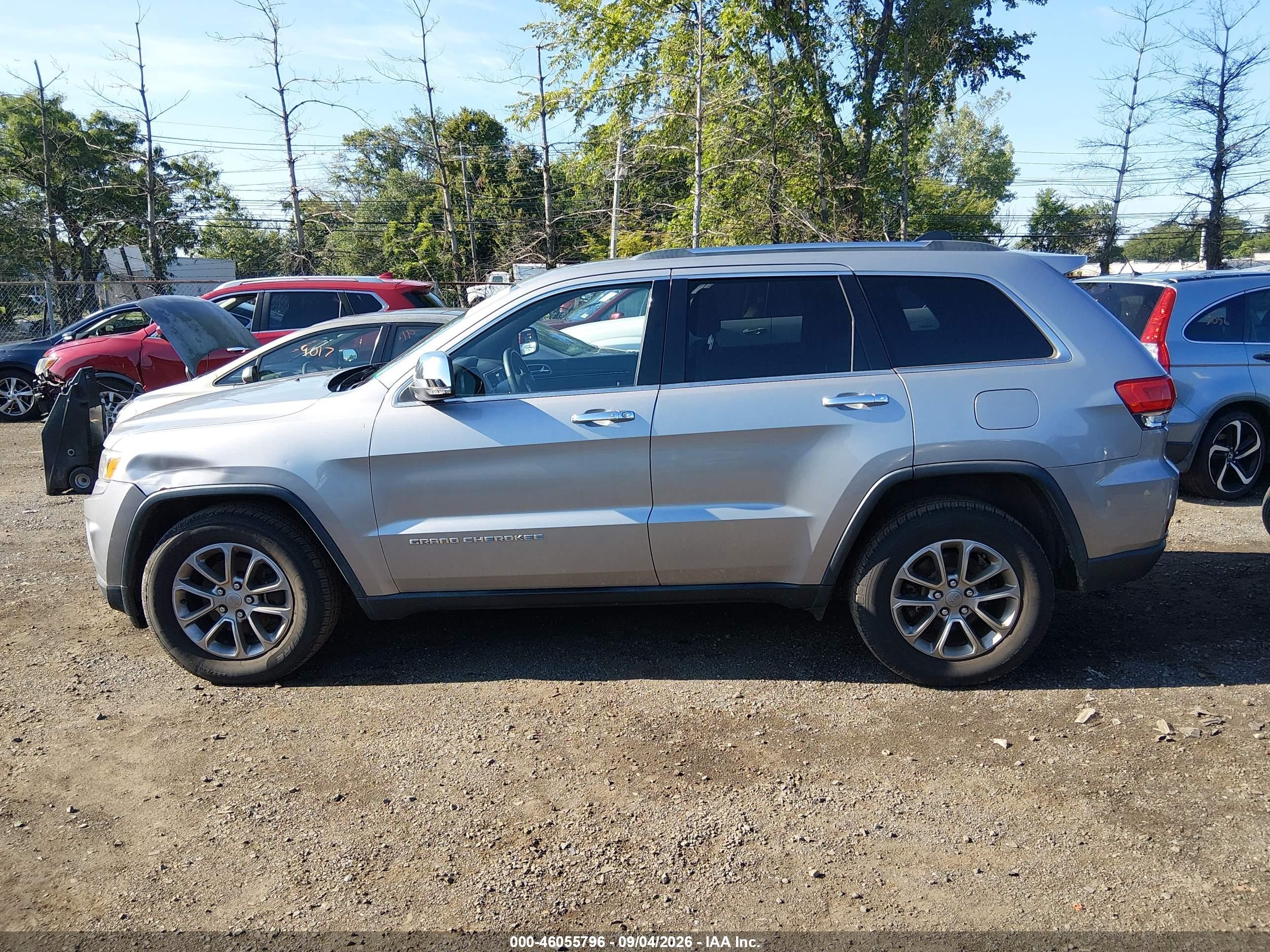 2014 Jeep Grand Cherokee Limited Серый vin: 1C4RJFBG1EC408417