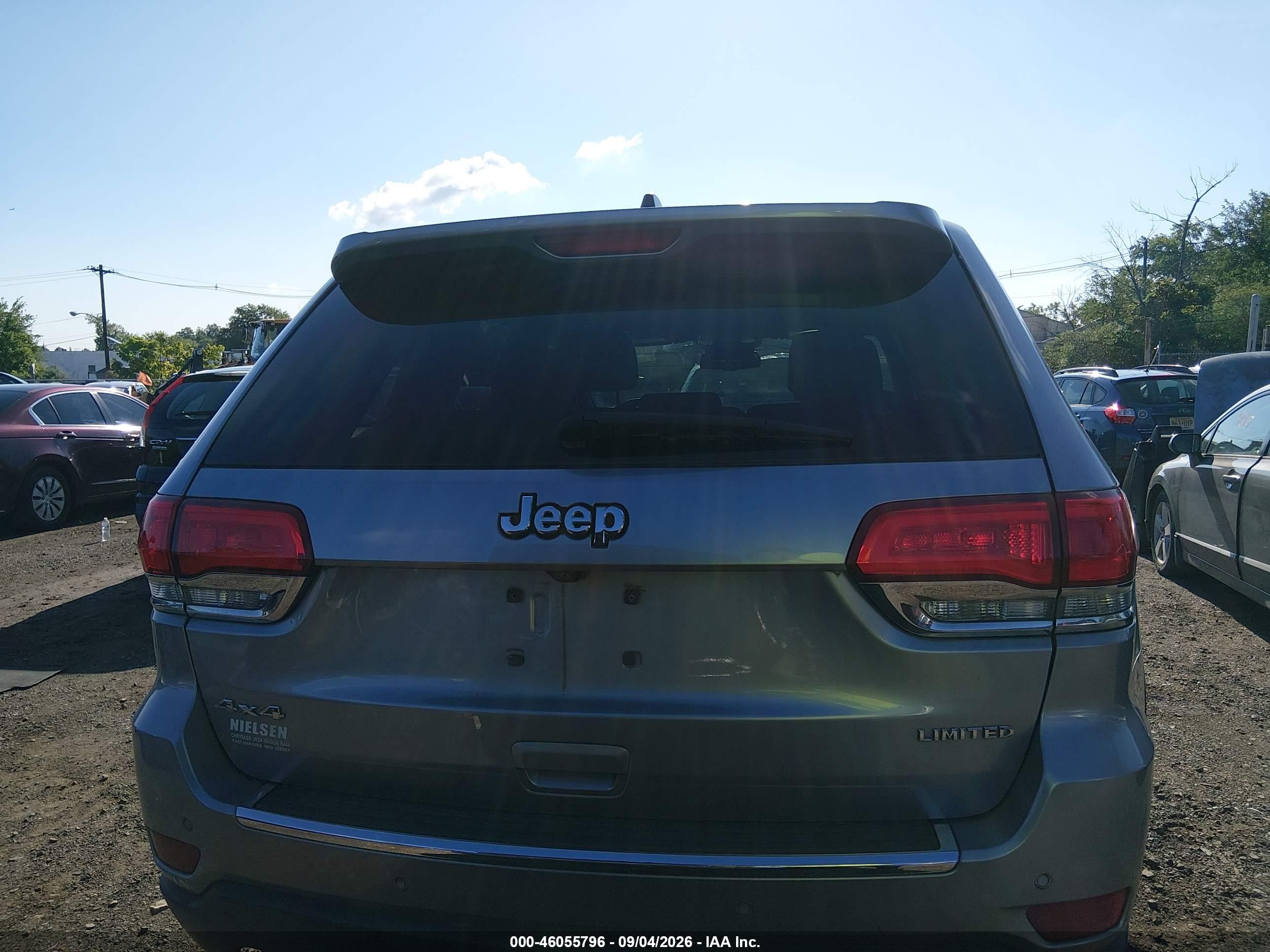 2014 Jeep Grand Cherokee Limited Серый vin: 1C4RJFBG1EC408417
