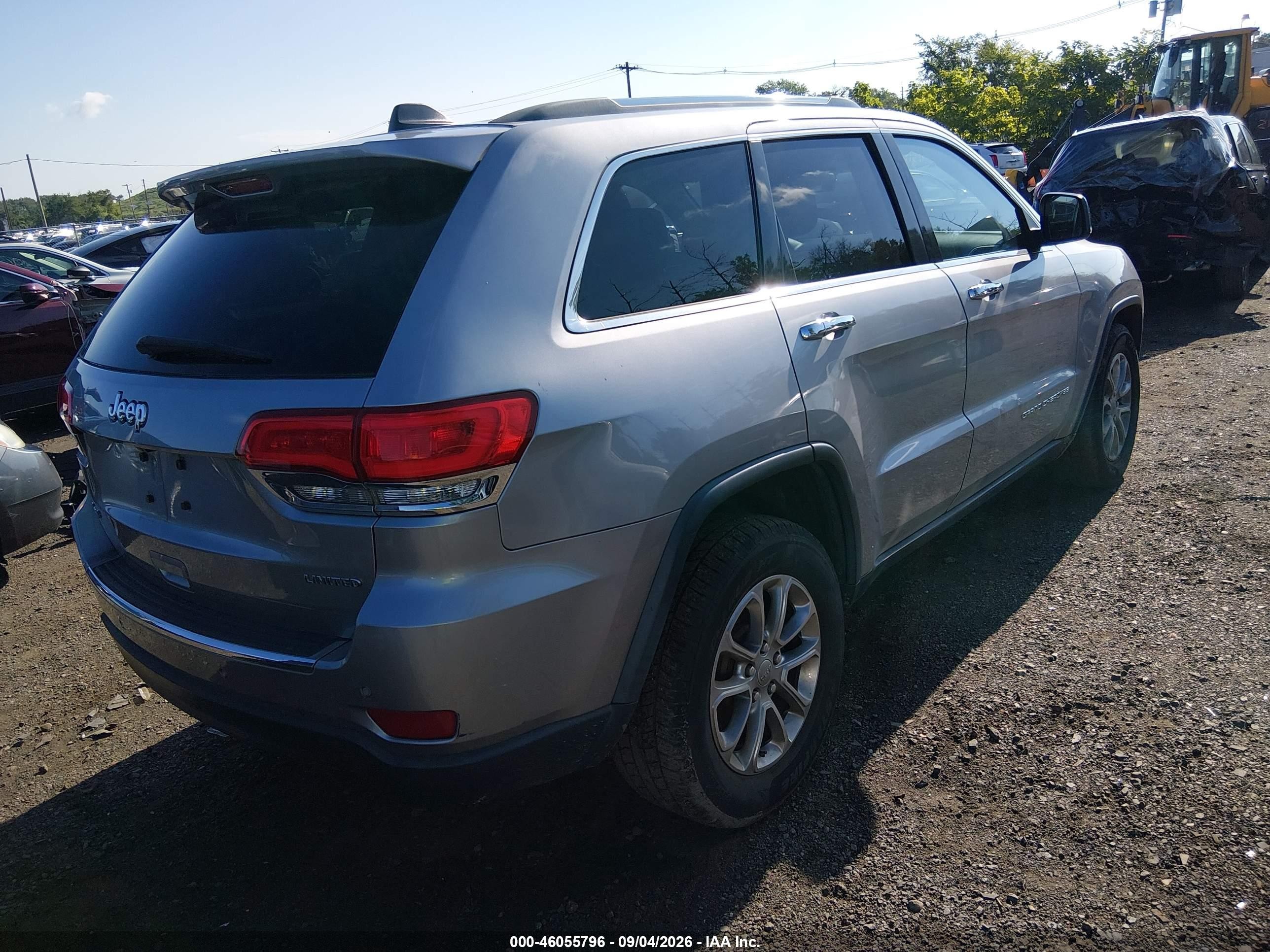 2014 Jeep Grand Cherokee Limited Серый vin: 1C4RJFBG1EC408417