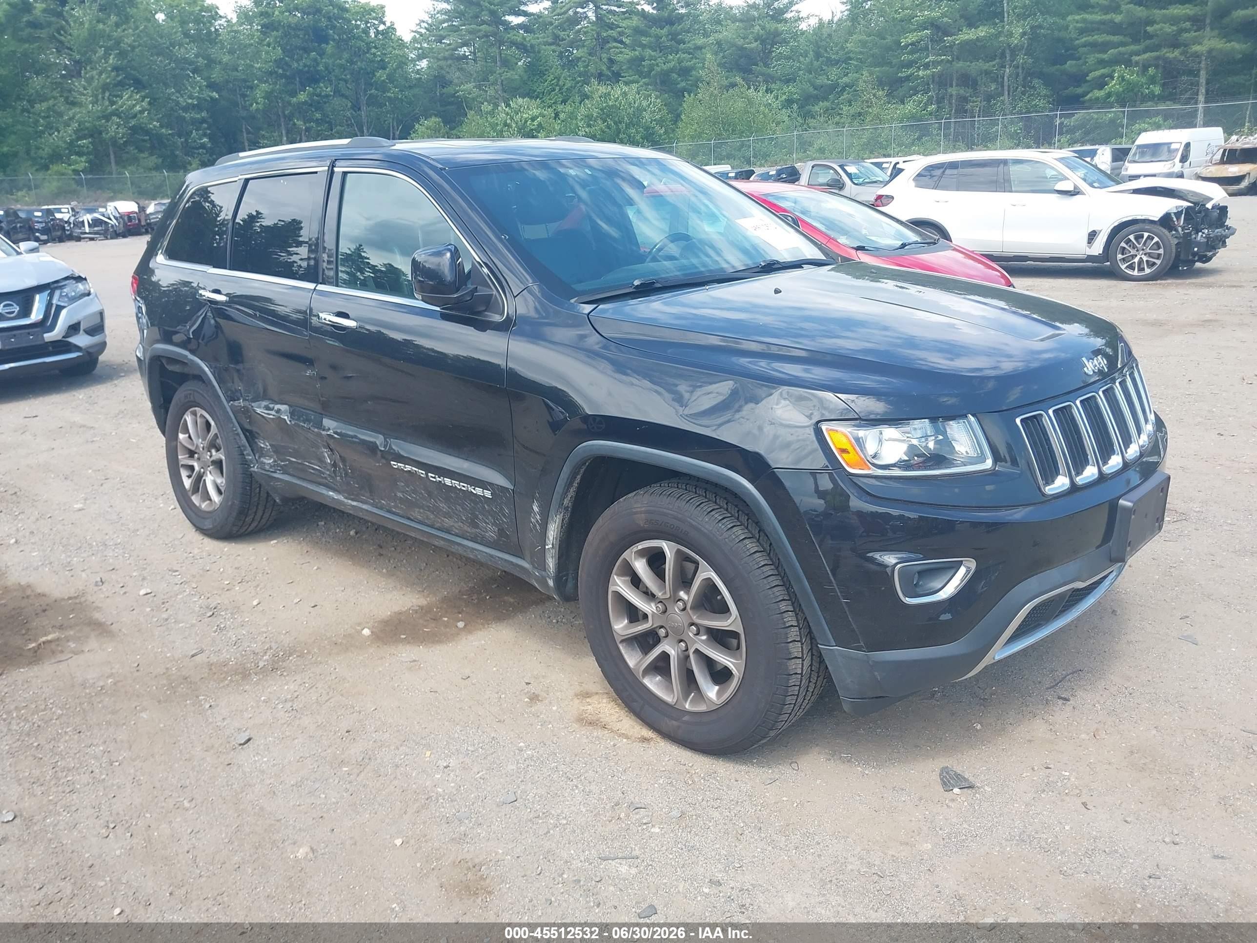 2014 Jeep Grand Cherokee Limited Black vin: 1C4RJFBG1EC450232