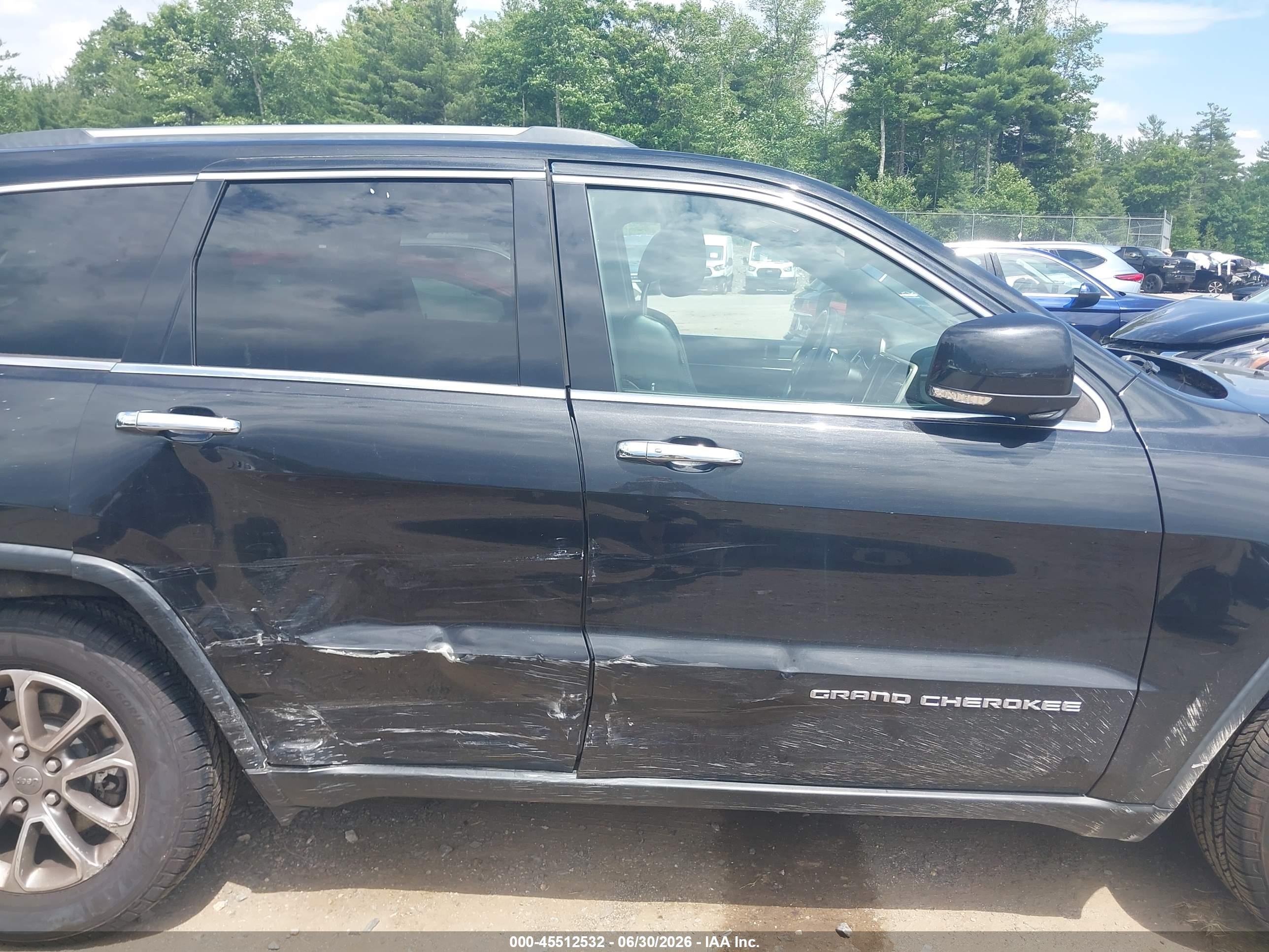 2014 Jeep Grand Cherokee Limited Black vin: 1C4RJFBG1EC450232