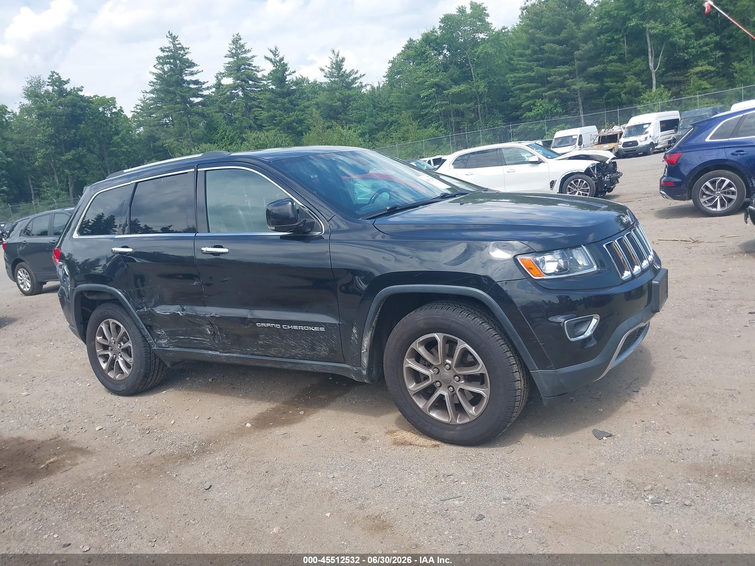 2014 Jeep Grand Cherokee Limited Black vin: 1C4RJFBG1EC450232