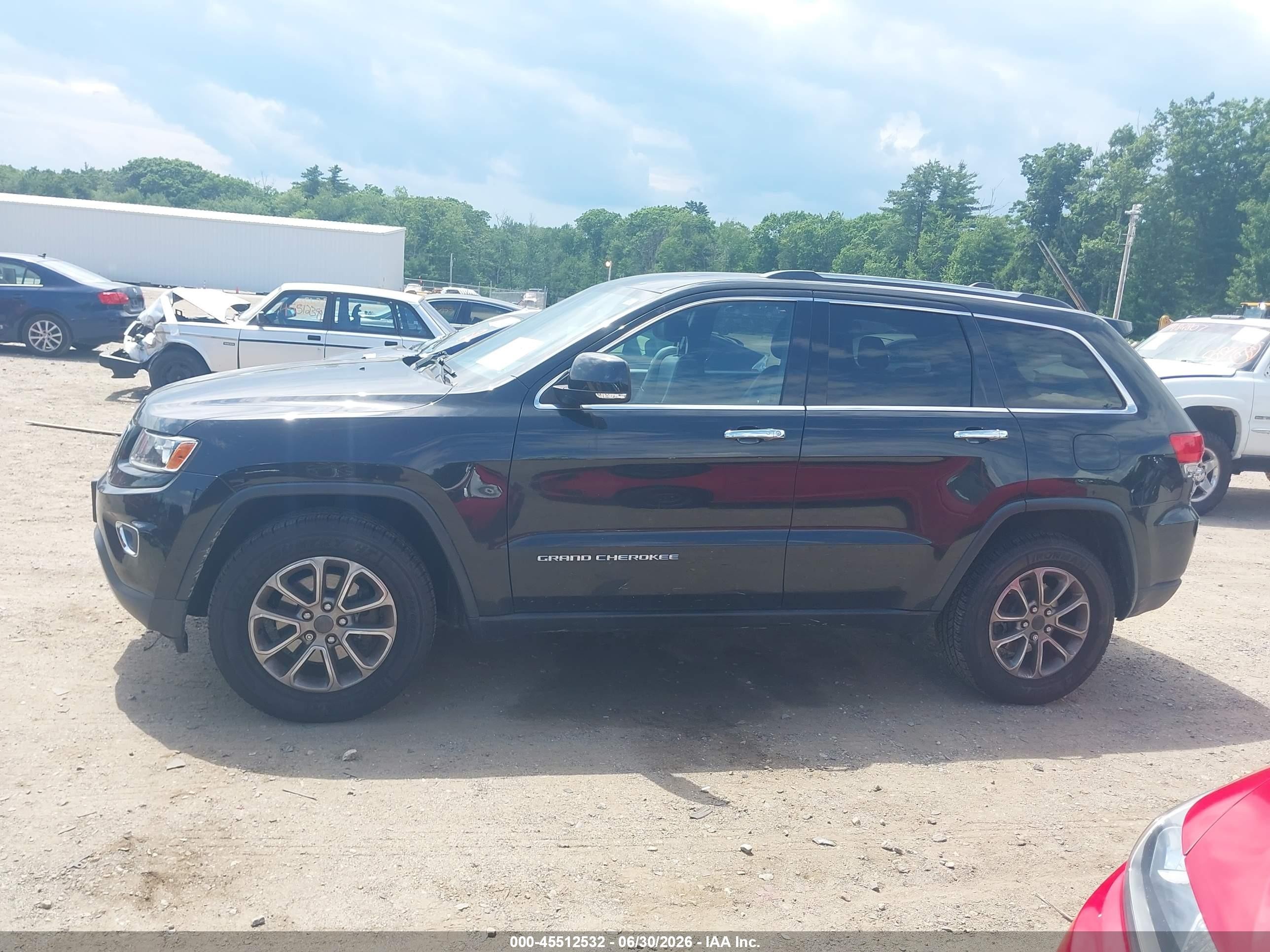 2014 Jeep Grand Cherokee Limited Black vin: 1C4RJFBG1EC450232
