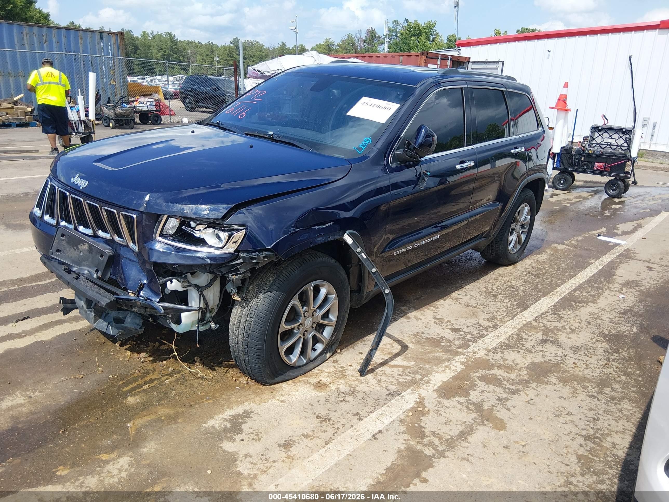 2014 Jeep Grand Cherokee Limited Blue vin: 1C4RJFBG1EC534485