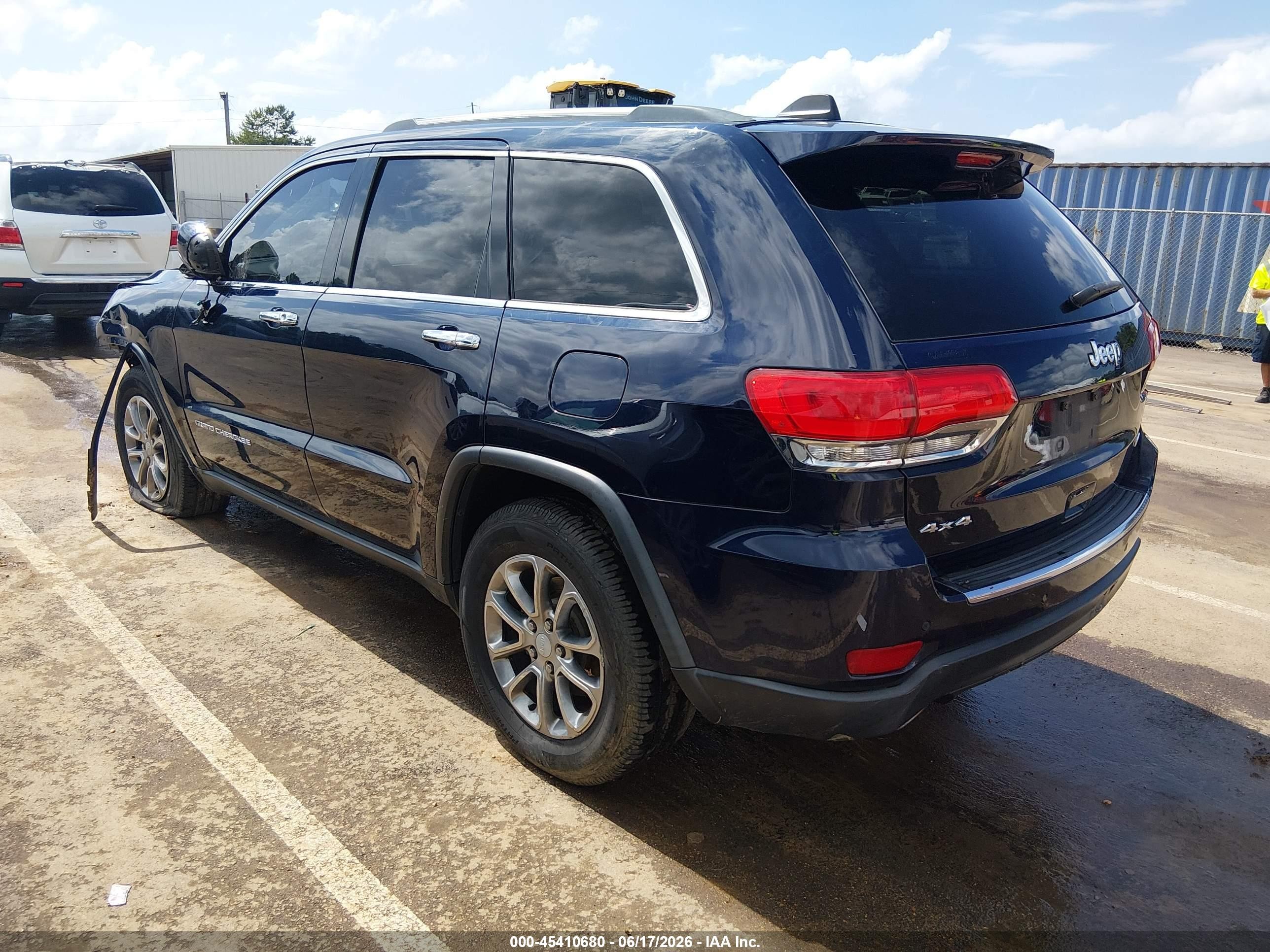 2014 Jeep Grand Cherokee Limited Blue vin: 1C4RJFBG1EC534485
