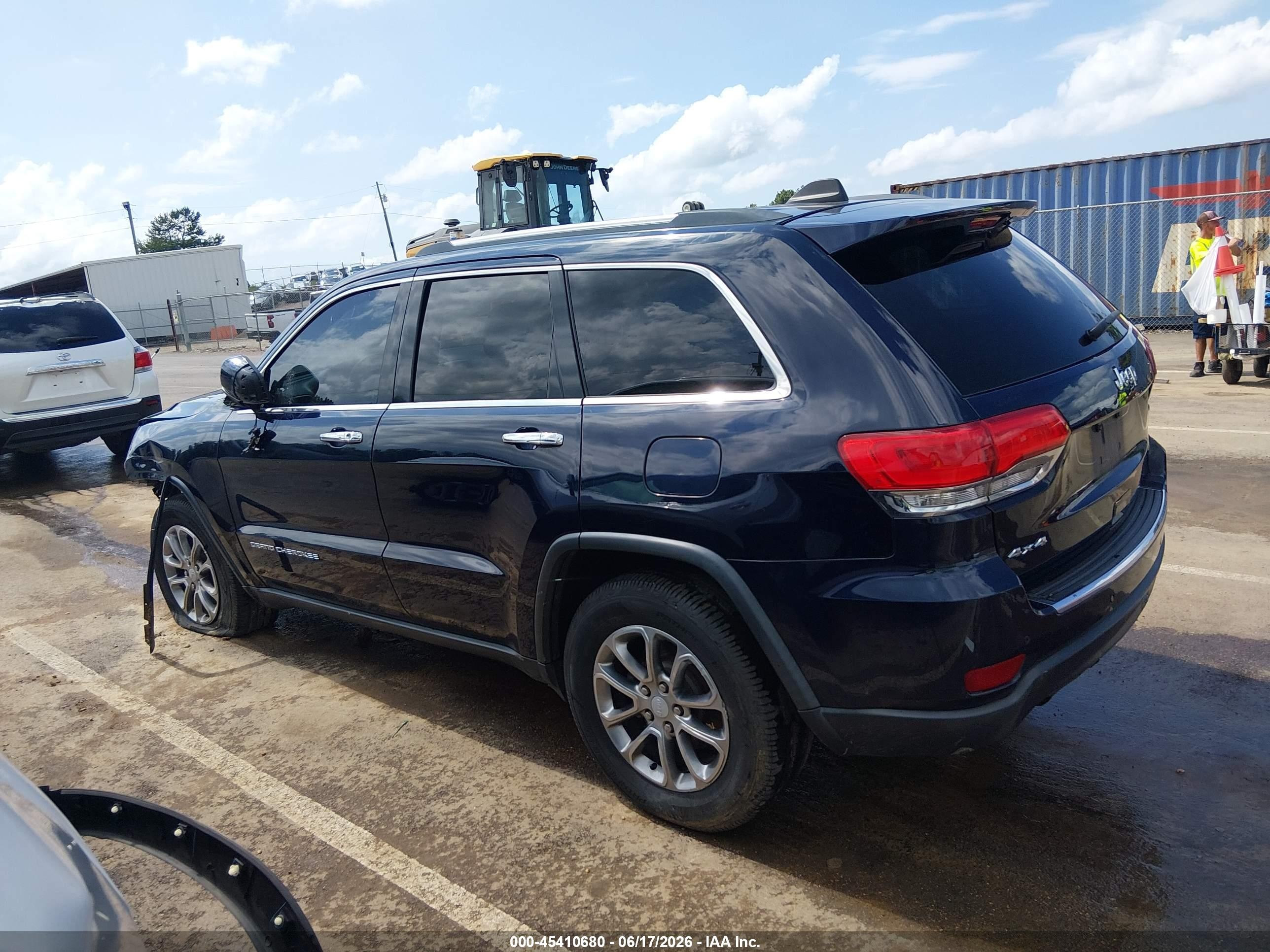 2014 Jeep Grand Cherokee Limited Blue vin: 1C4RJFBG1EC534485