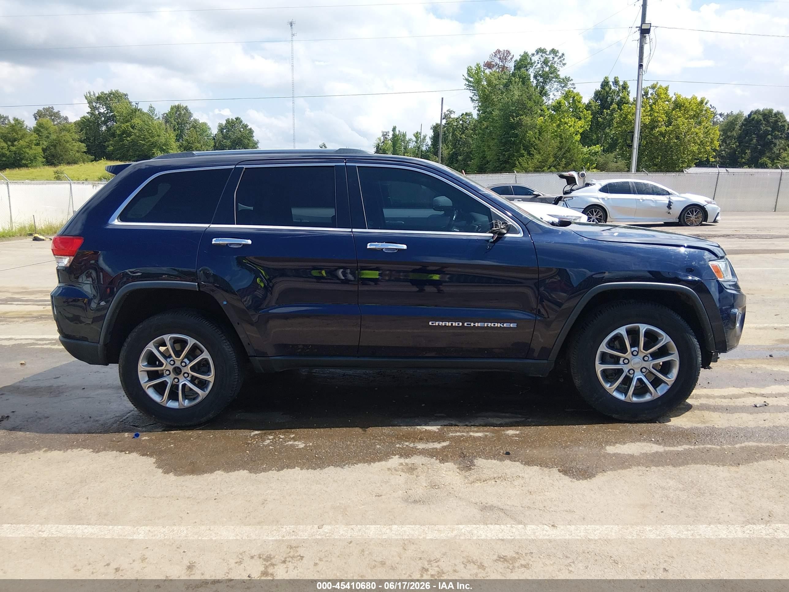 2014 Jeep Grand Cherokee Limited Blue vin: 1C4RJFBG1EC534485