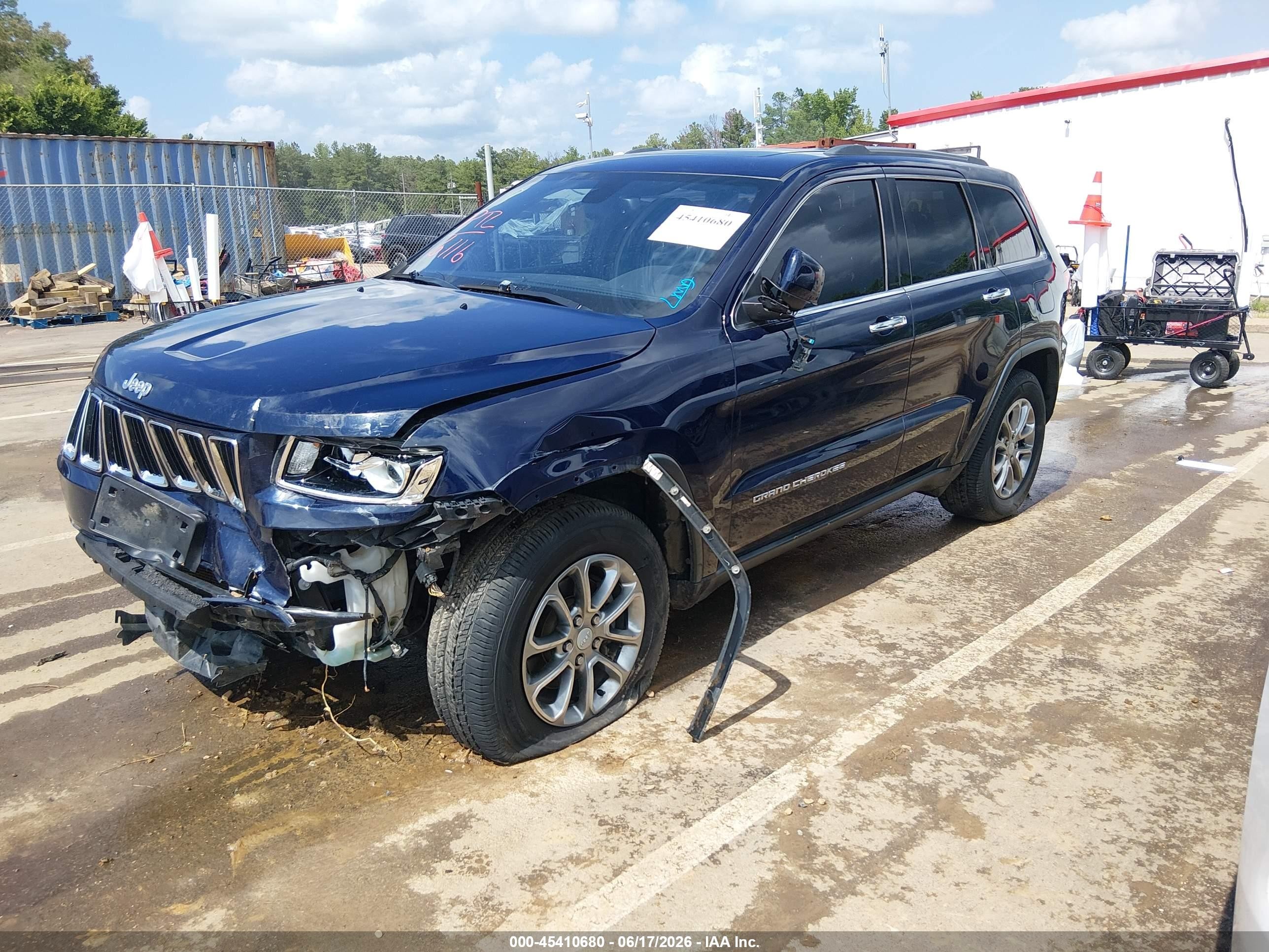 2014 Jeep Grand Cherokee Limited Blue vin: 1C4RJFBG1EC534485