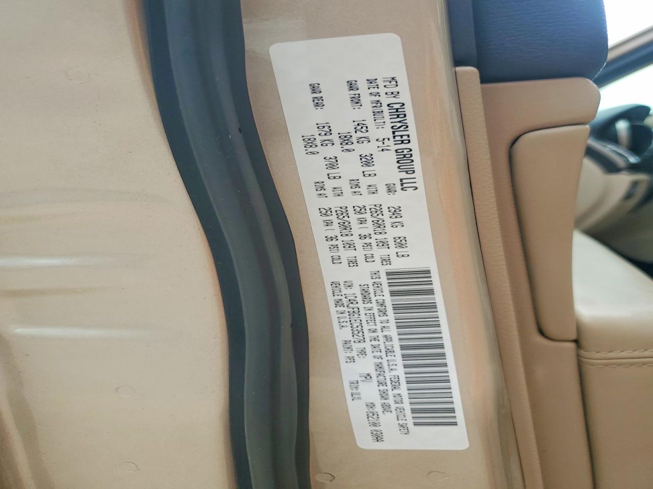 2014 Jeep Grand Cherokee Limited Beige vin: 1C4RJFBG1EC535278