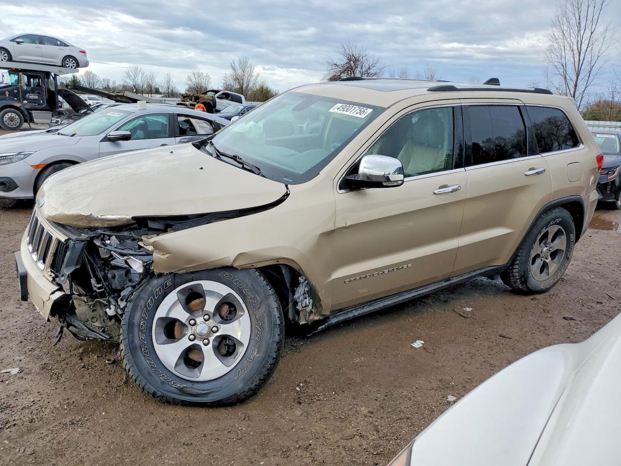 2014 Jeep Grand Cherokee Limited Желто-коричневый vin: 1C4RJFBG1EC545471