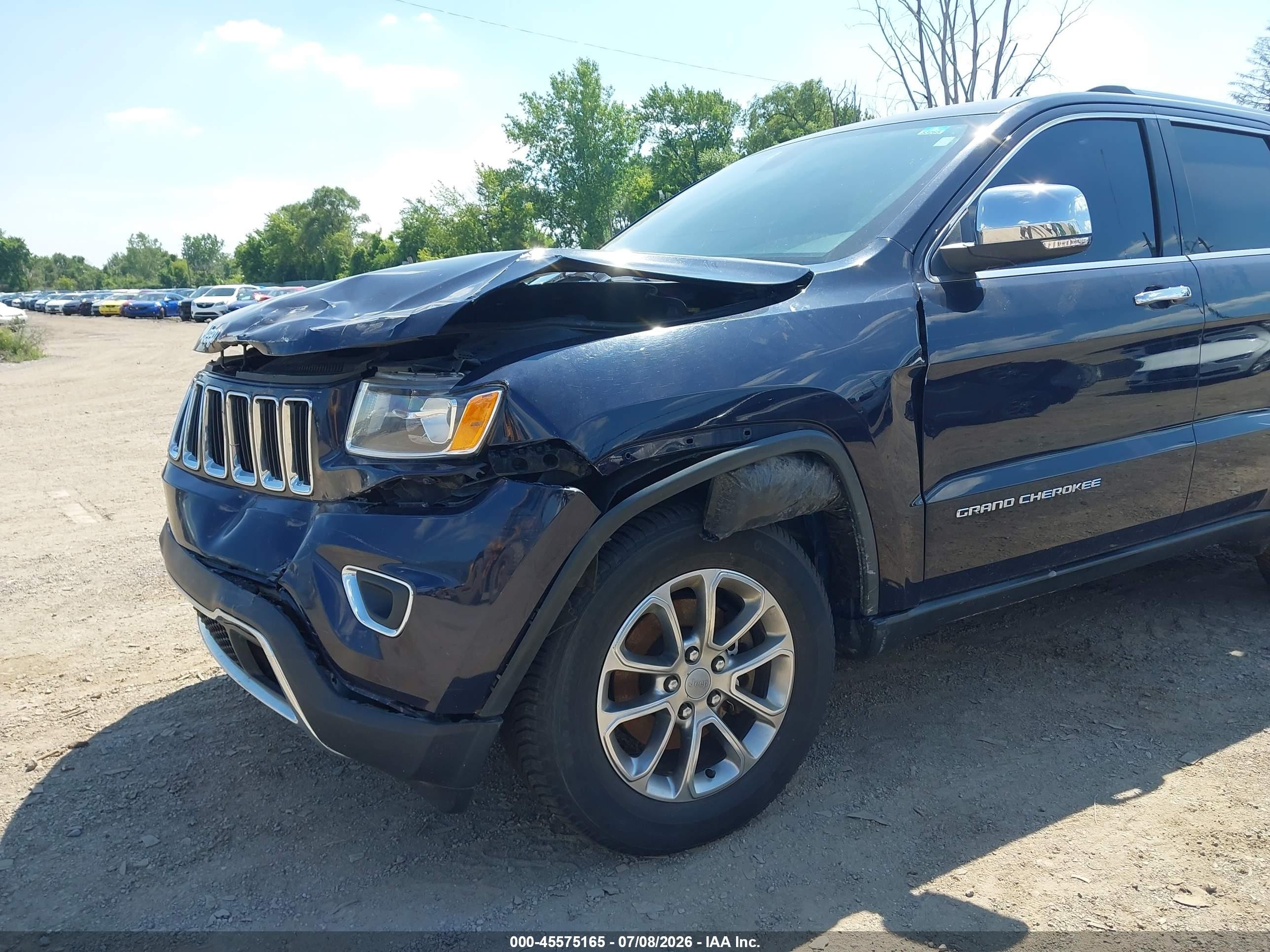 2014 Jeep Grand Cherokee Limited Синий vin: 1C4RJFBG1EC549584