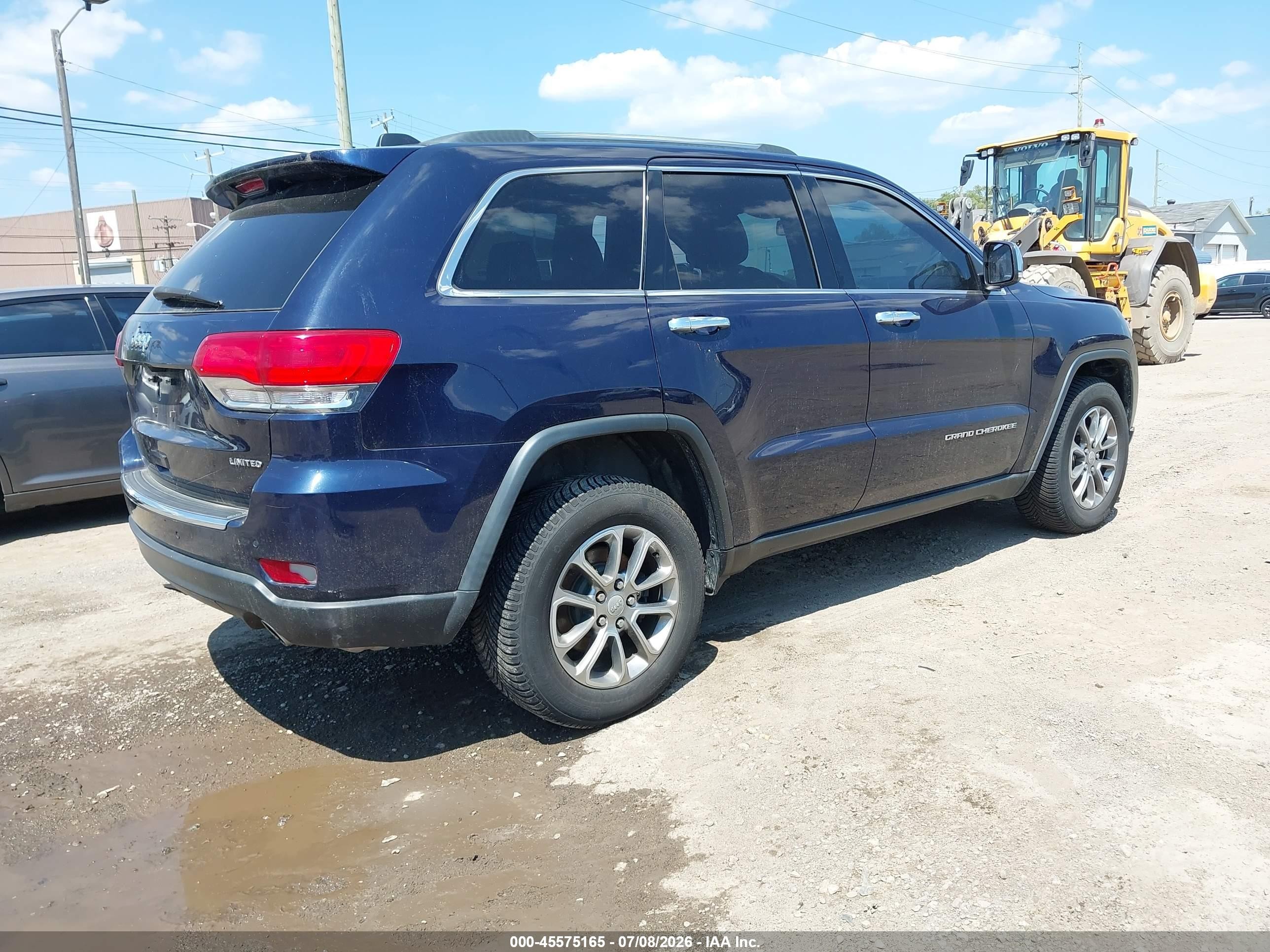 2014 Jeep Grand Cherokee Limited Синий vin: 1C4RJFBG1EC549584
