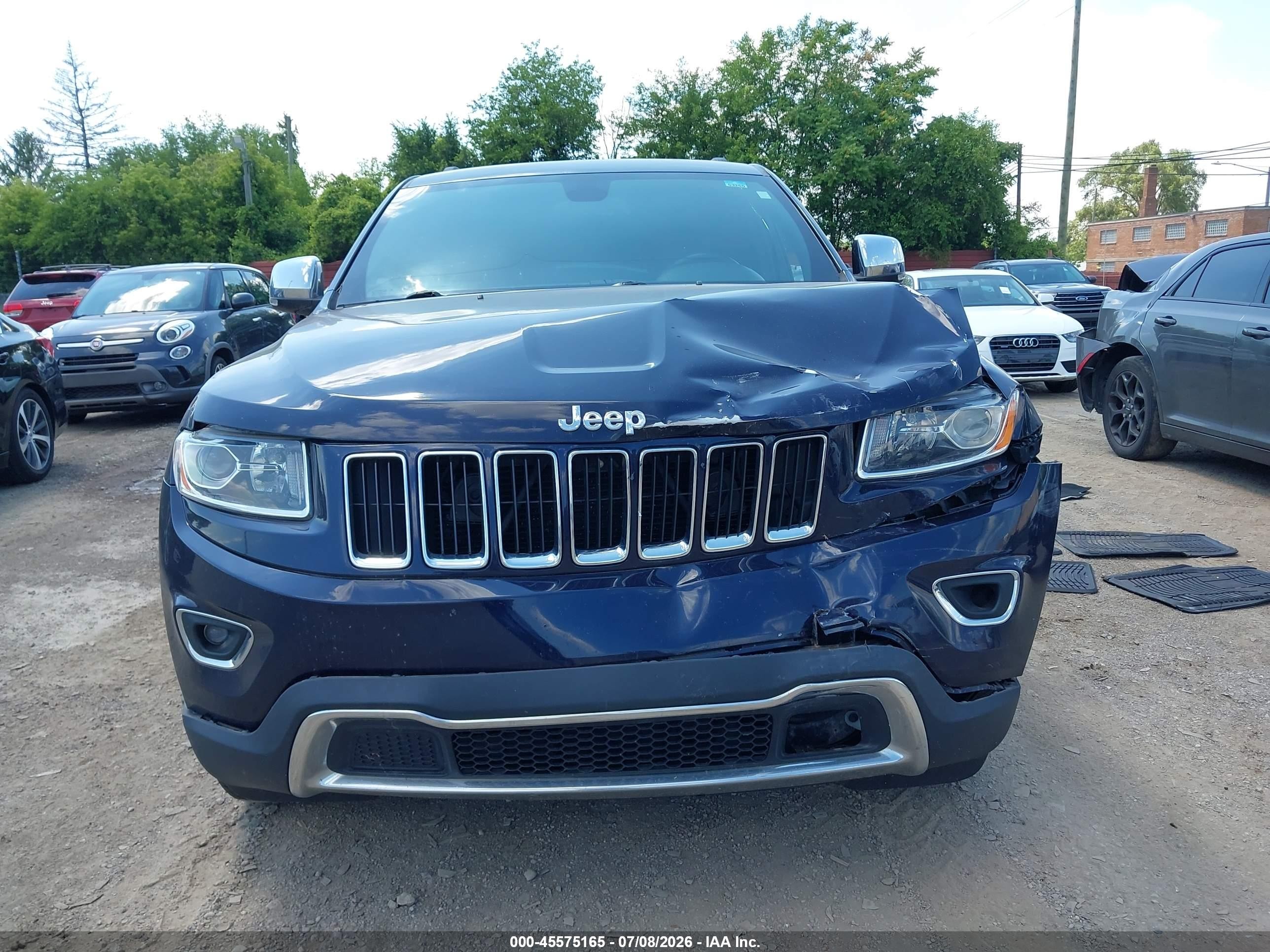 2014 Jeep Grand Cherokee Limited Синий vin: 1C4RJFBG1EC549584