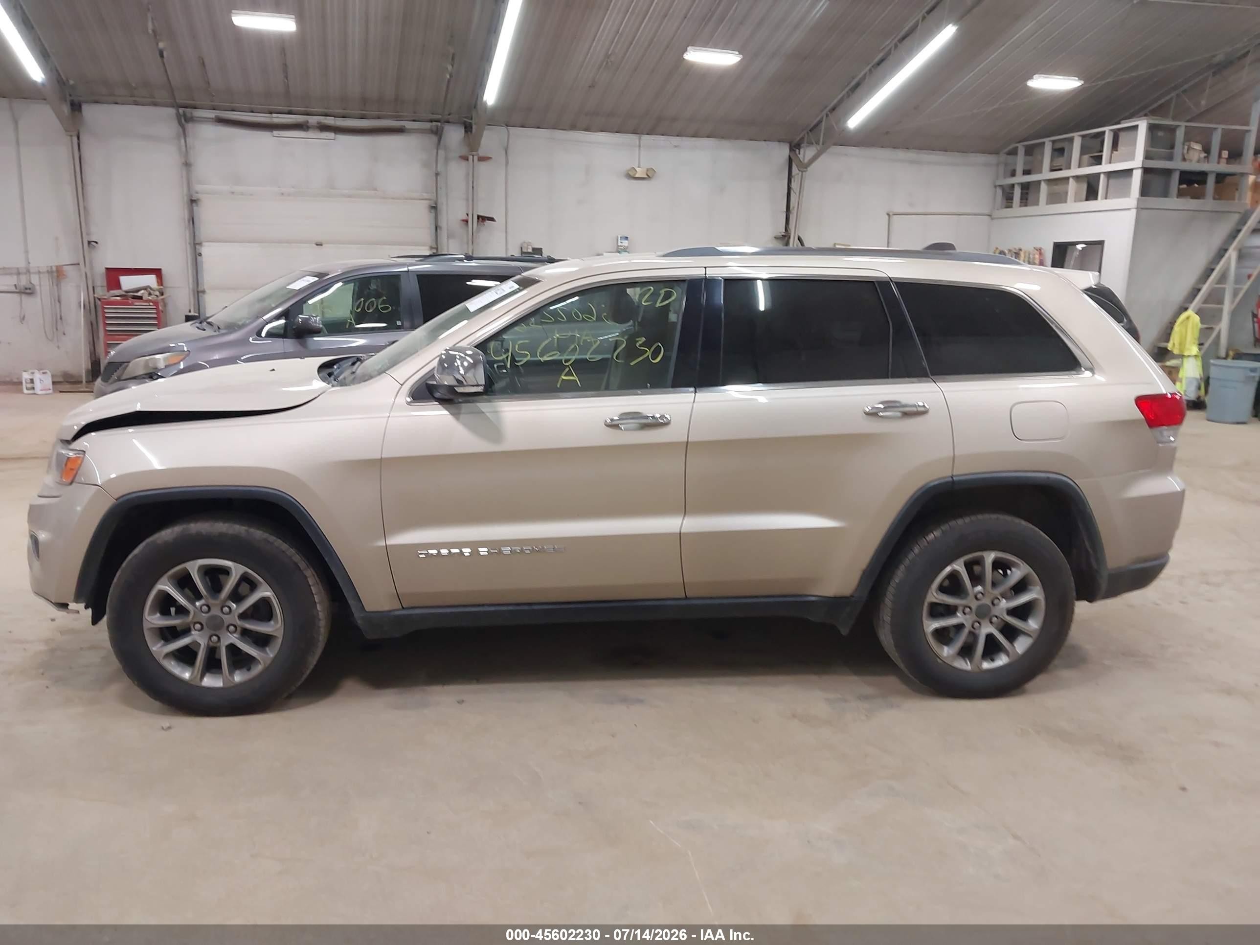 2014 Jeep Grand Cherokee Limited Gold vin: 1C4RJFBG1EC578387